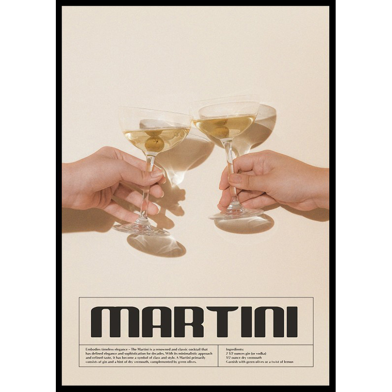This Is Martini Cocktail No1 30x40 30x40 cm