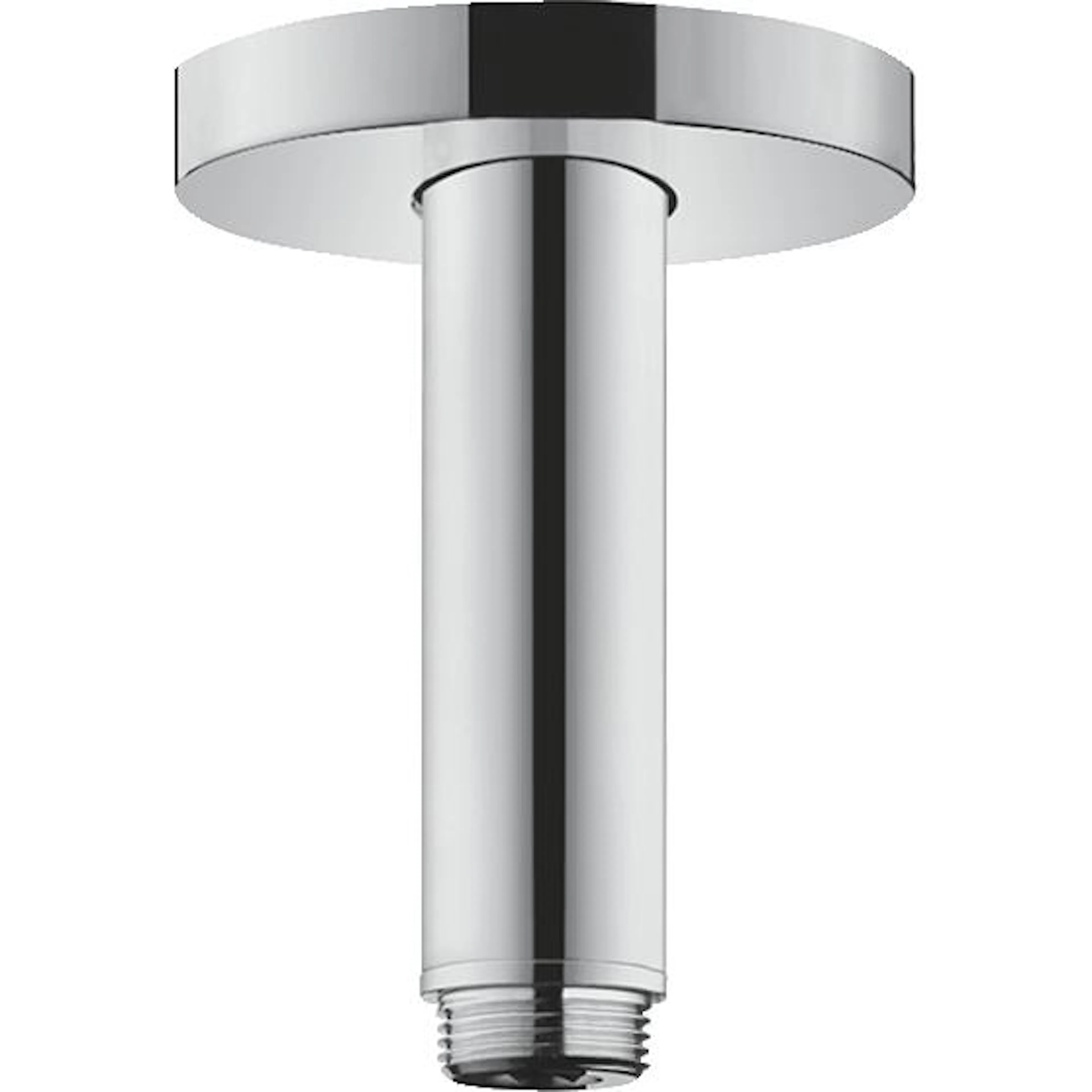 Duscharm S 100mm för takmontage Krom