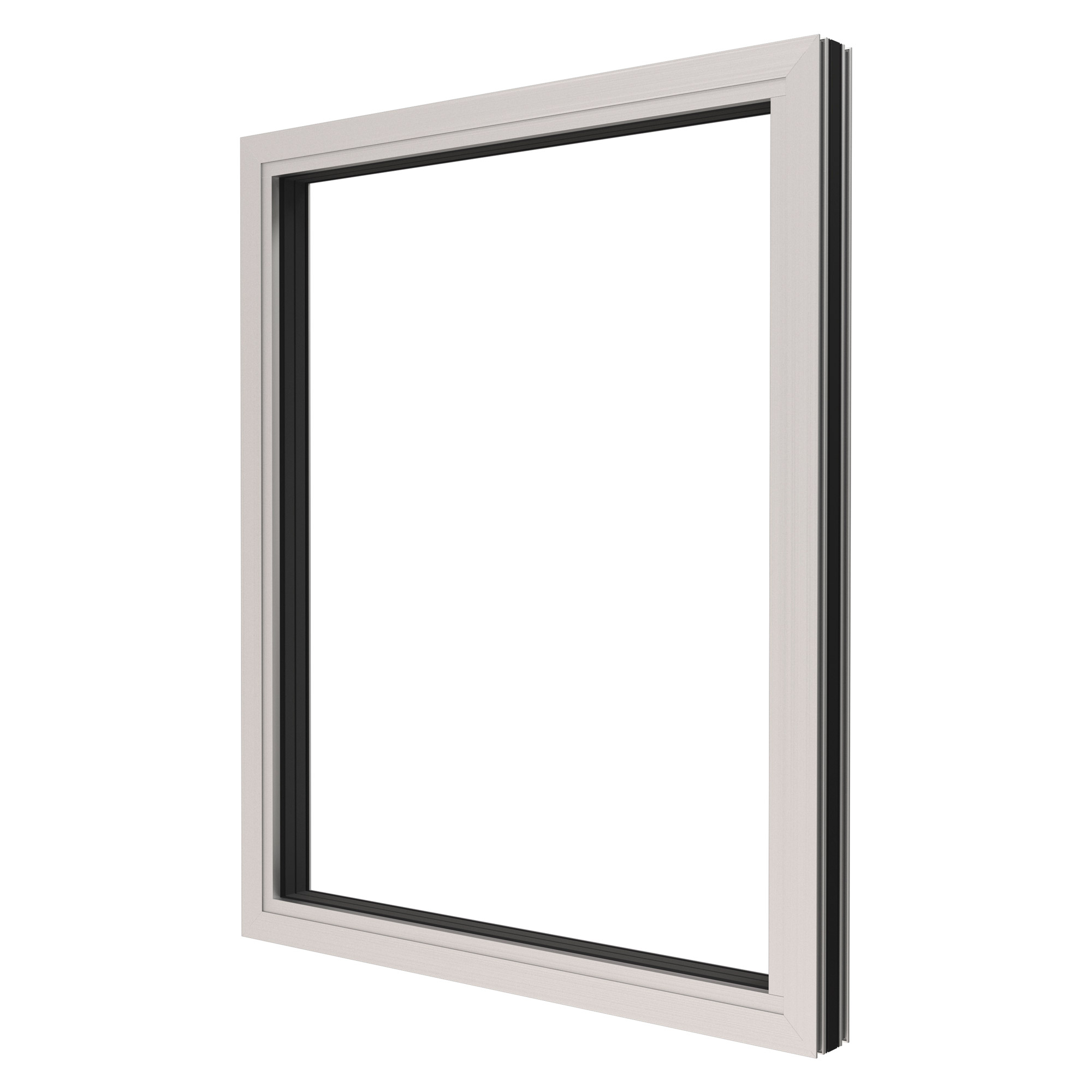 Fast Fönster NorDan HelAlu 3-Glas Aluminium