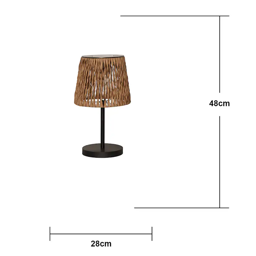 Solcellslampa Star Trading Cesta LED Bordslampa