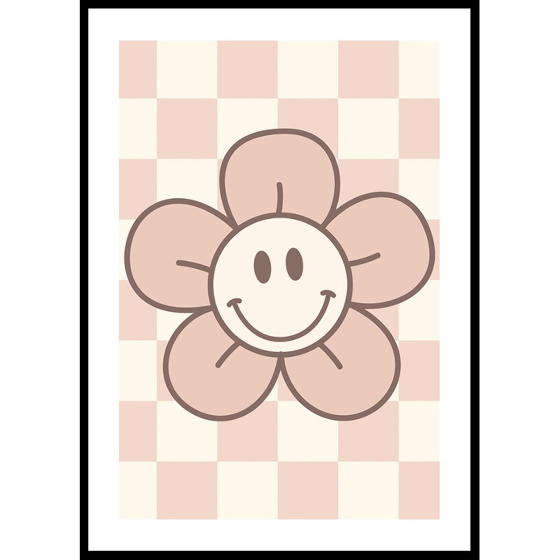Poster Gallerix Pink Smiley Flower