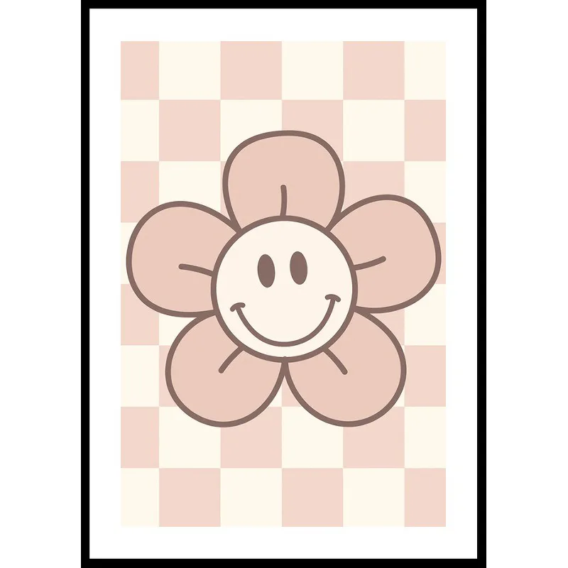 Poster Gallerix Pink Smiley Flower