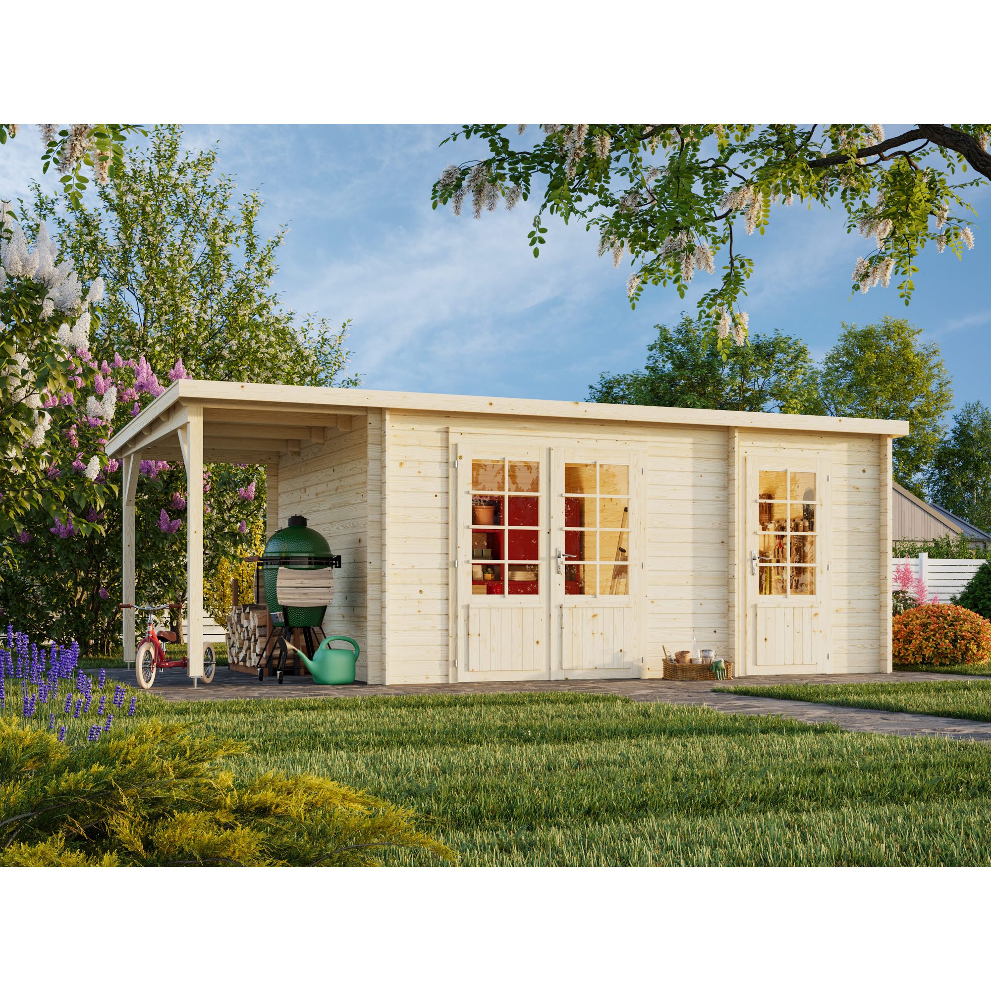 Ella 13,1+3,9 m2 Impregnerad transparent