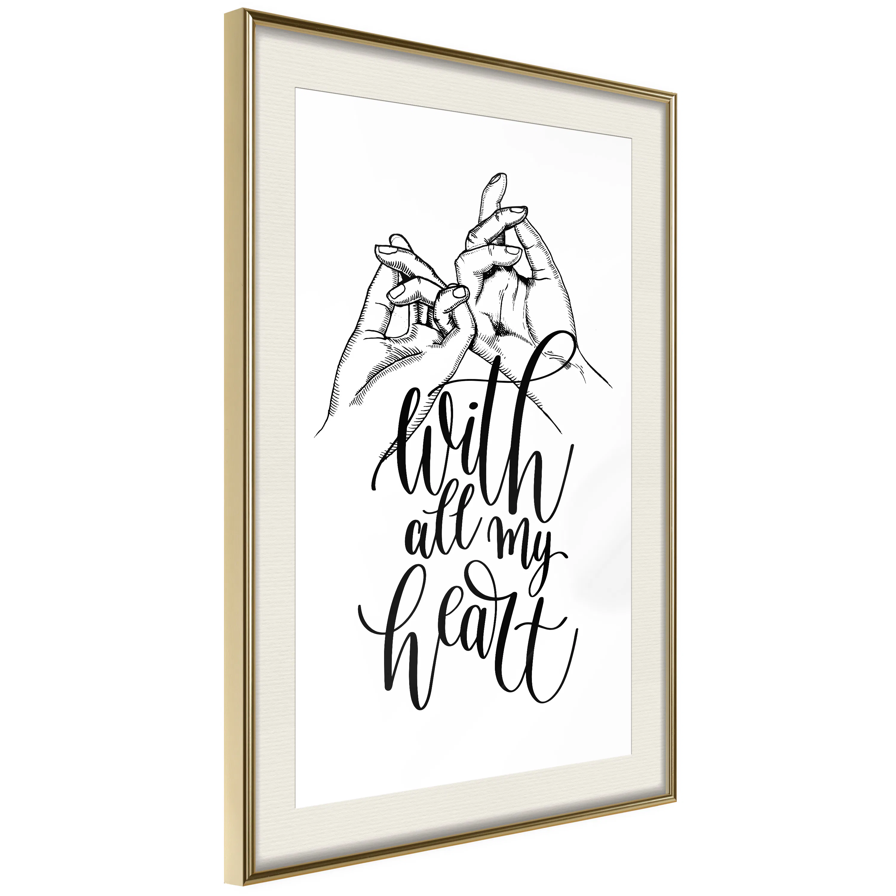 Poster Artgeist Affisch With All My Heart