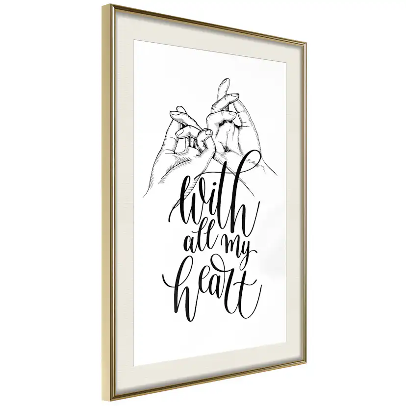 Poster Artgeist Affisch With All My Heart