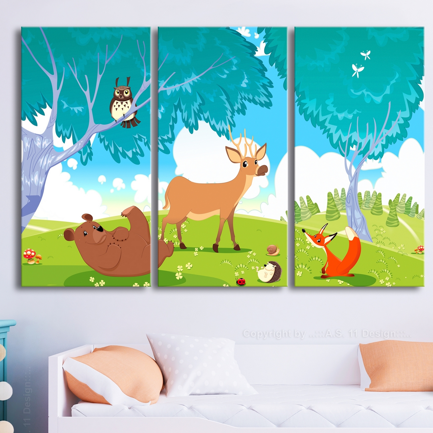 Tavla Arkiio Friendly Animals 3 delar