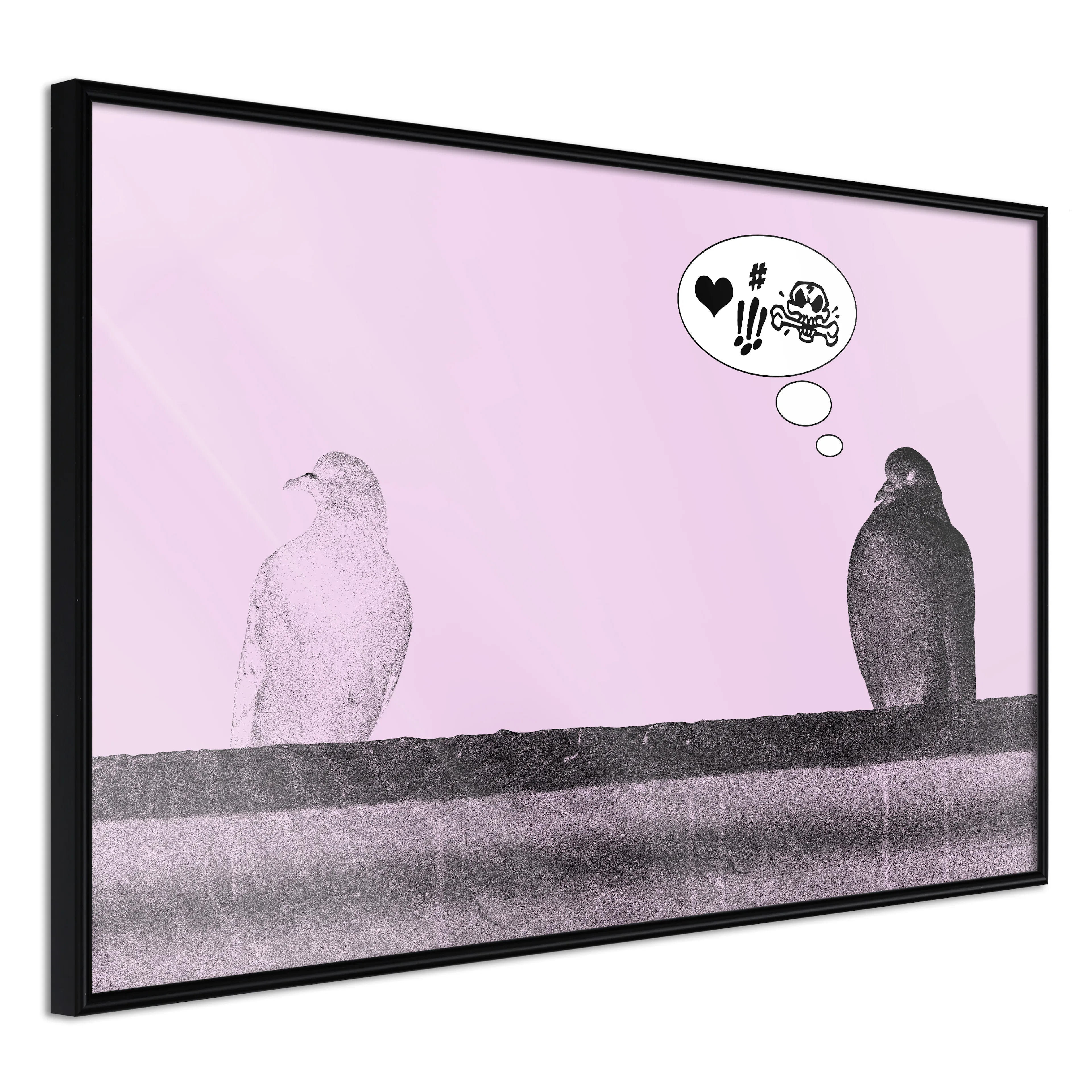 Affisch - Courtship [Poster] 60x40 Svart ram, 60x40 cm