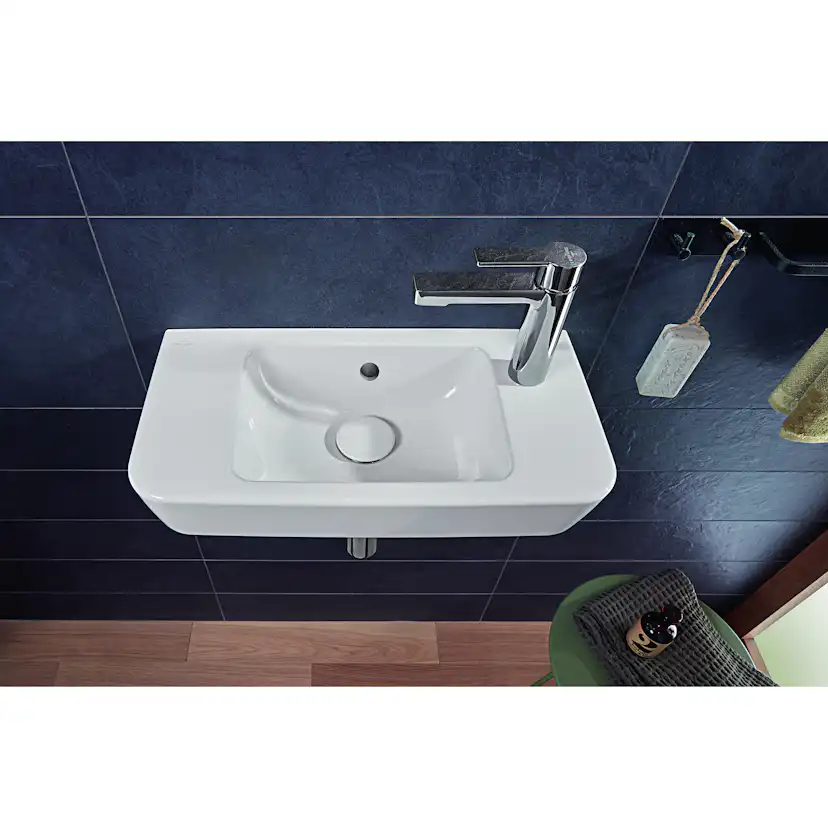 Tvättställ Villeroy & Boch O.novo Kompakt Rektangulärt för Sidomonterad Blandare