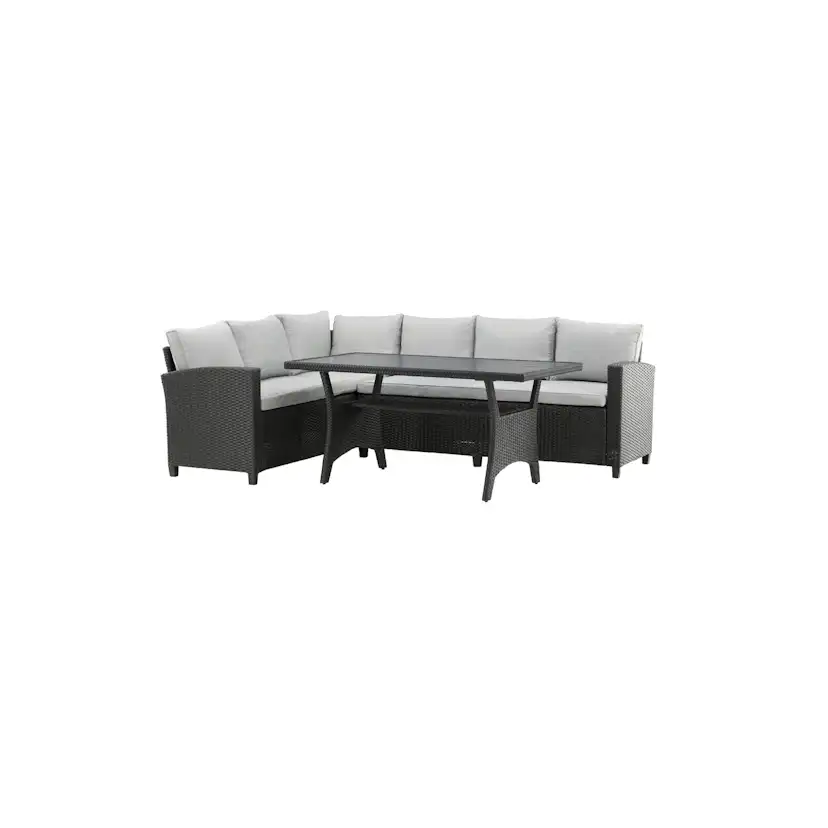 Brentwood Corner sofa - Black/Grey Svart/Grå