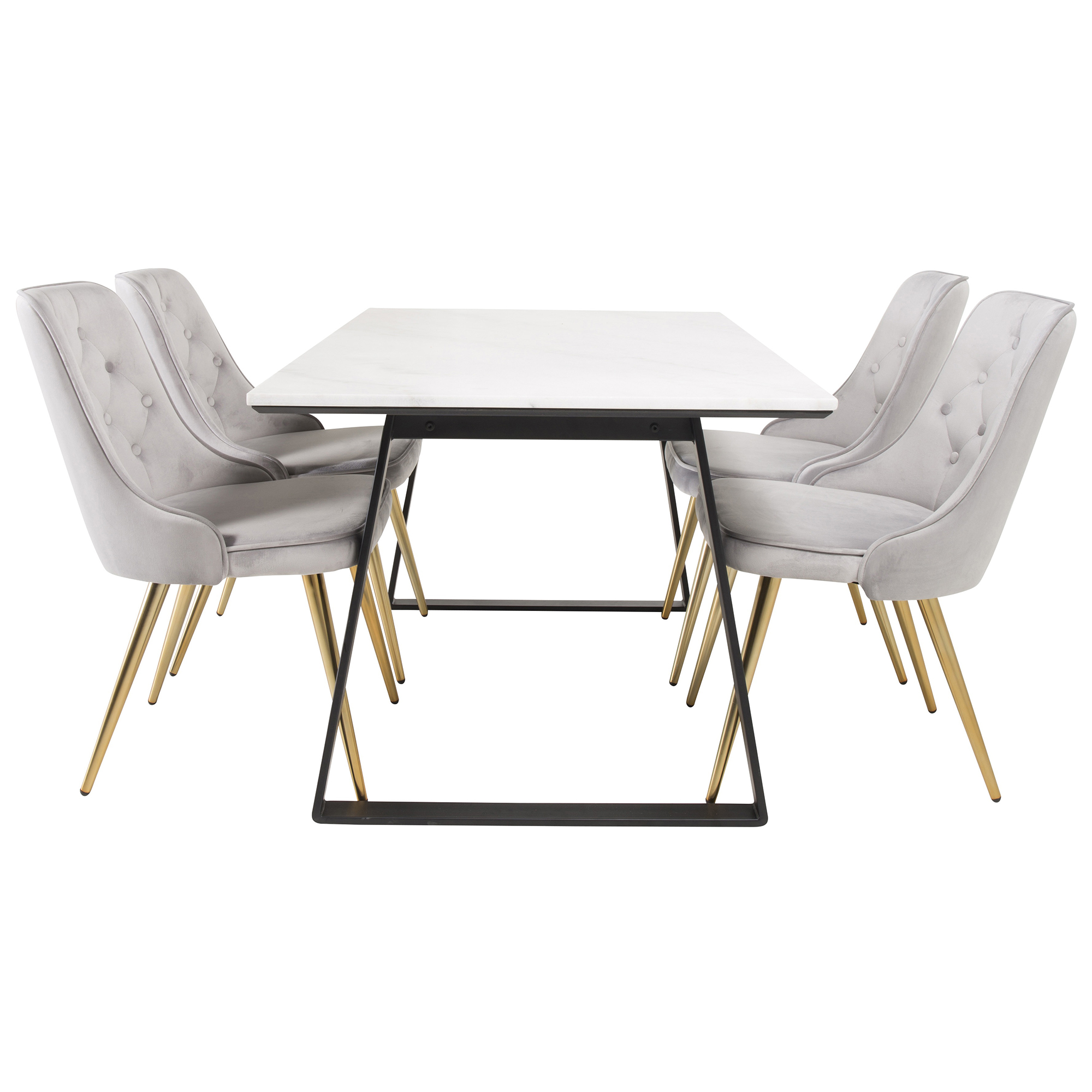 Matgrupp Venture Home Estelle med 4 Vera Stolar