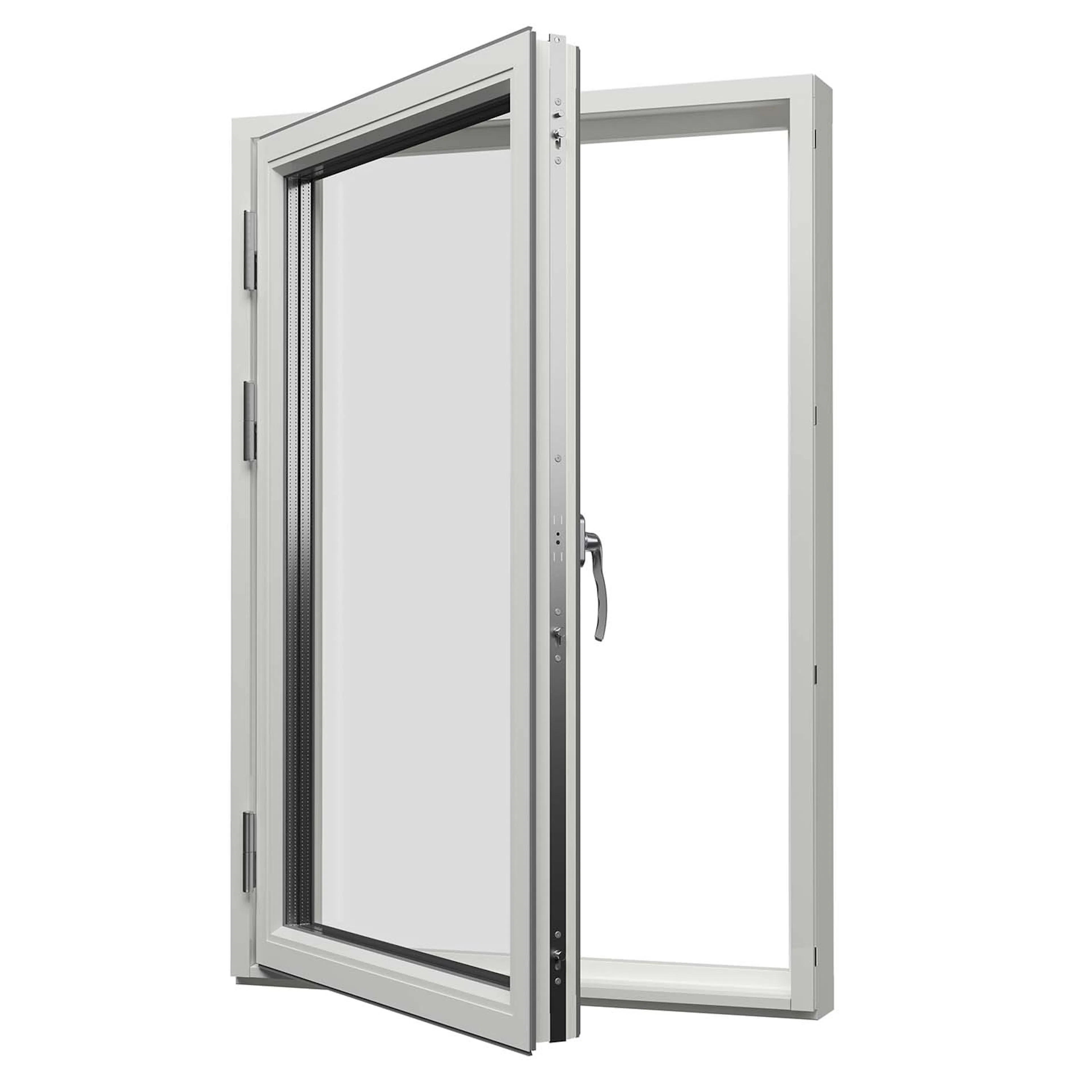 SF Sidohängt Balans 3-Glas Aluminium 50x50 Vä BxH 50x50 cm. Vänster.