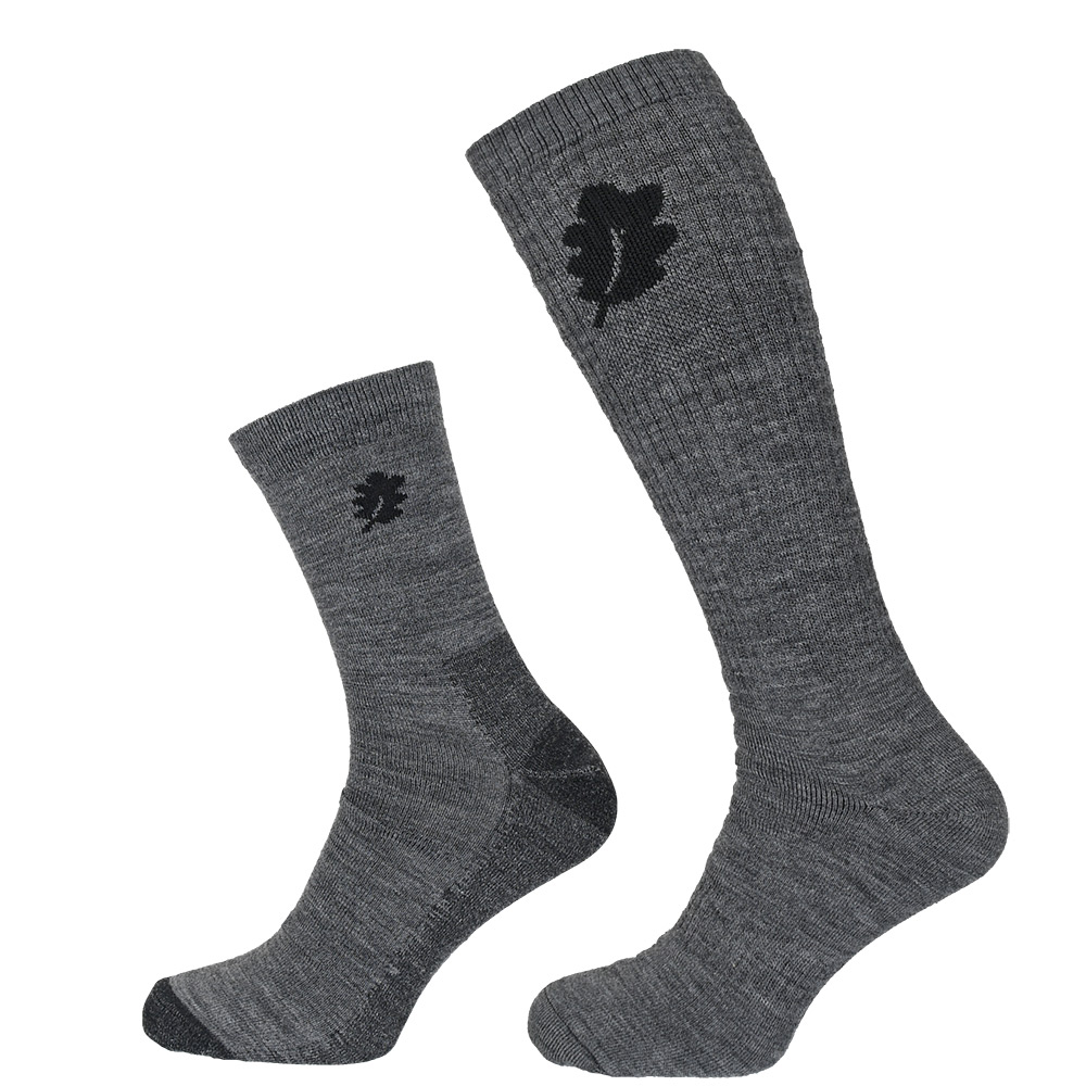 Sockar Woodline Socka + Linersocka Merinoull Grå