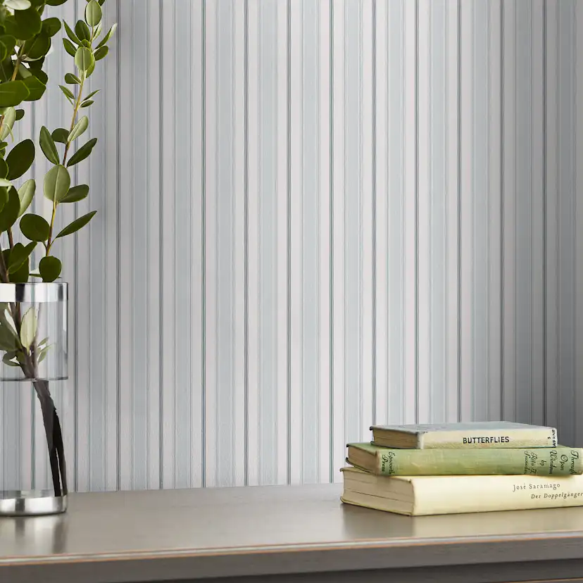 Tapet Laura Ashley Heacham Stripe Blå