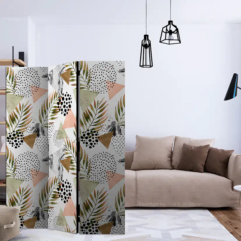 Rumsavdelare Arkiio Tropical Geometry 135x172 cm