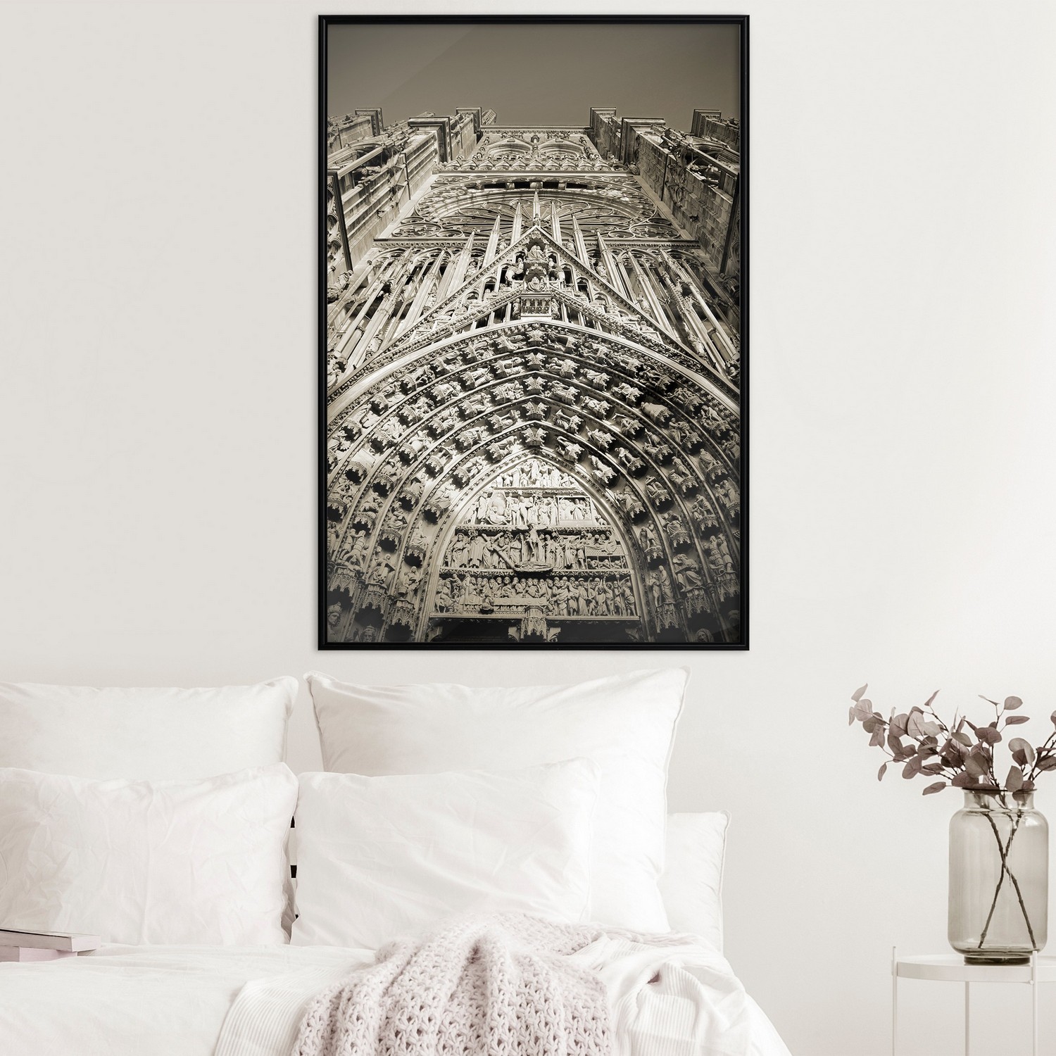 Affisch - Notre Dame Cathedral [Poster] 40x60 Svart ram, 40x60 cm