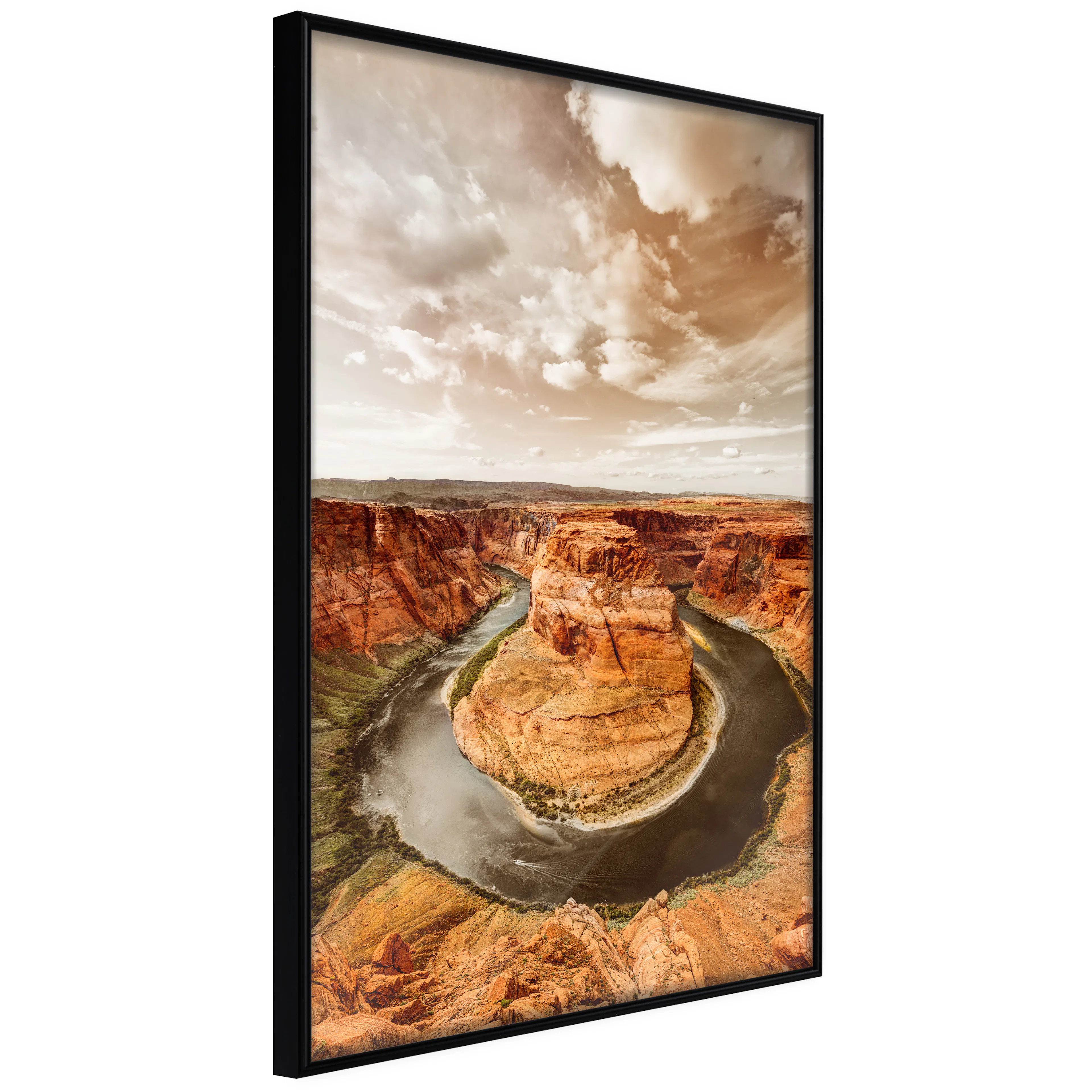 Affisch - Rustic Landscape [Poster] 40x60 Svart ram, 40x60 cm