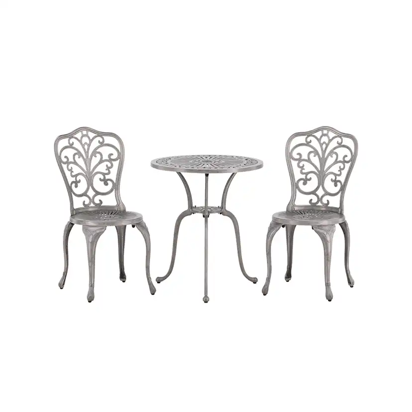 Cafégrupp Venture Home Nandin ø60 cm med 2 Stolar