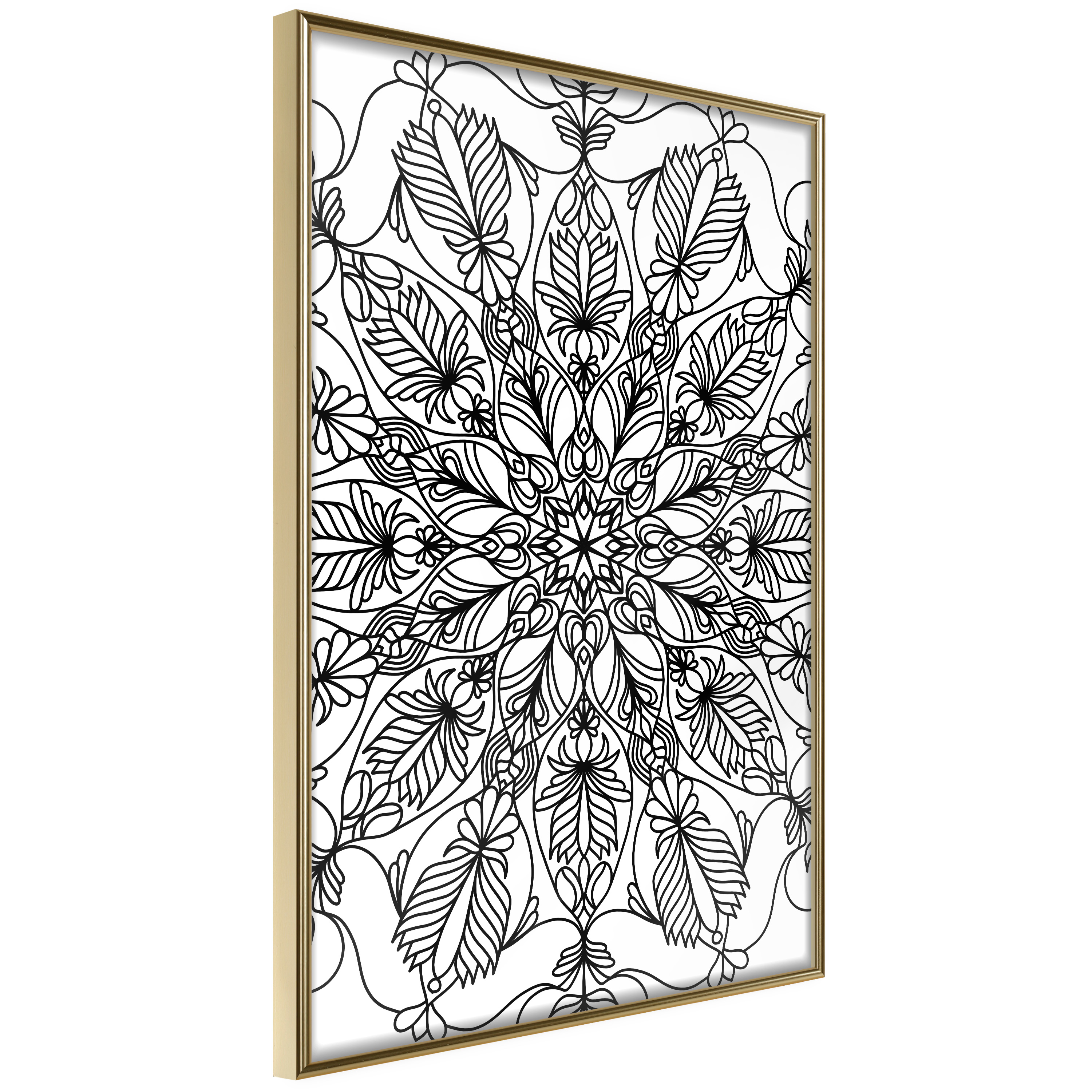 Poster Artgeist Affisch Black Mandala