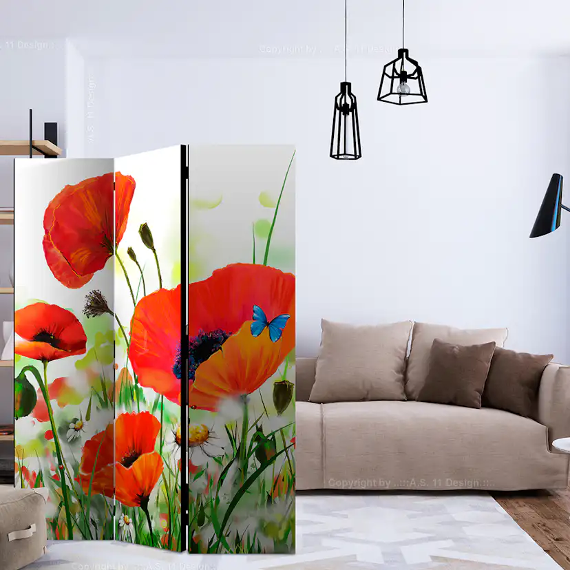 Rumsavdelare Arkiio Country Poppies 135x172 cm