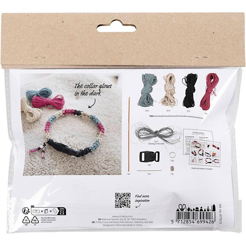 DIY-kit Creativ Company Virkning Hundhalsband