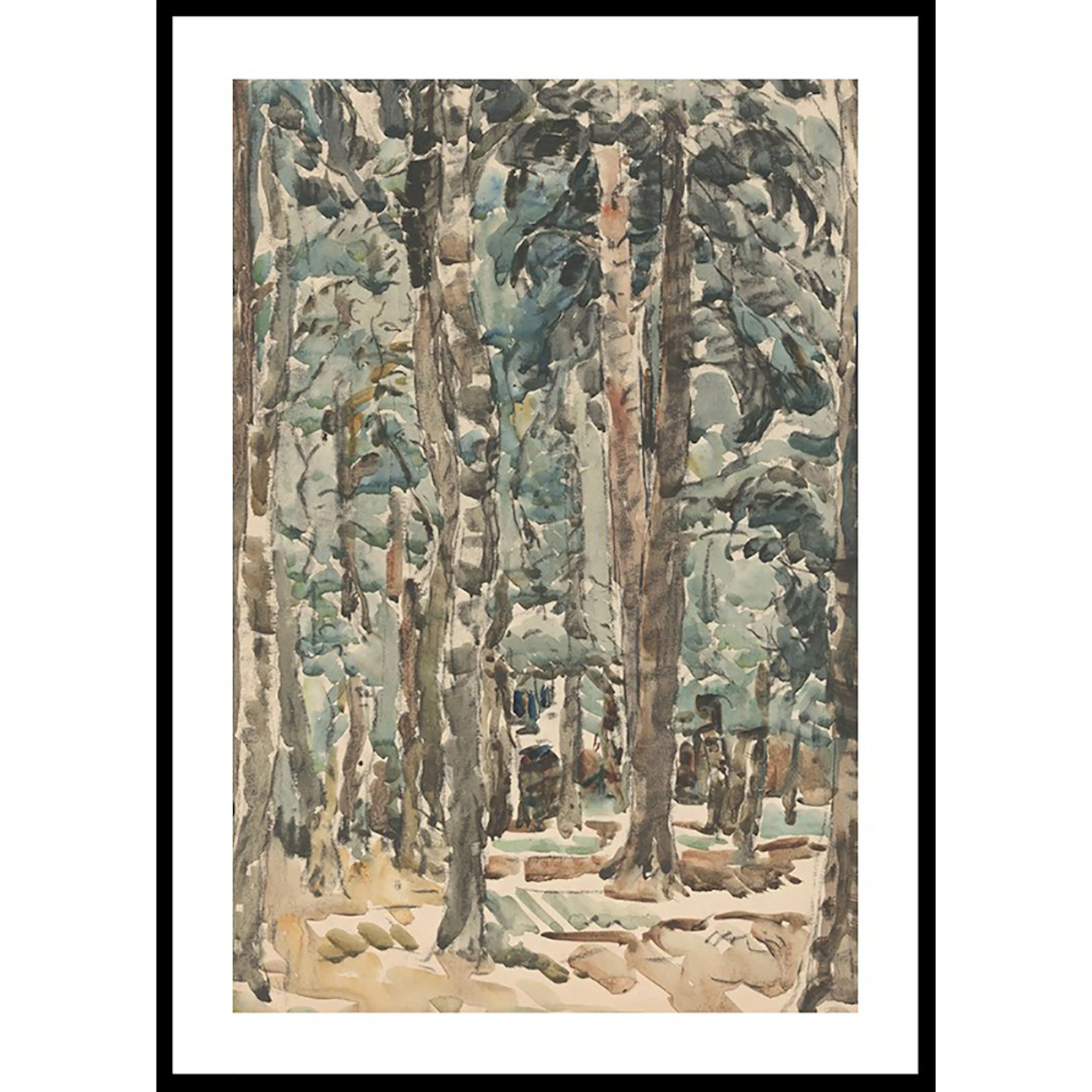 Poster Gallerix Bosgezicht By Wilhelmus Johannes Steenhoff