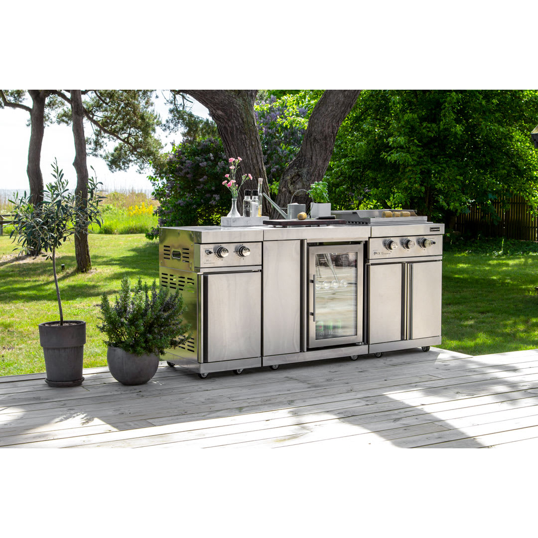 Fristående Kylskåp och Förvaringsskåp Myoutdoorkitchen Classic Line Stainless 304SS Modul