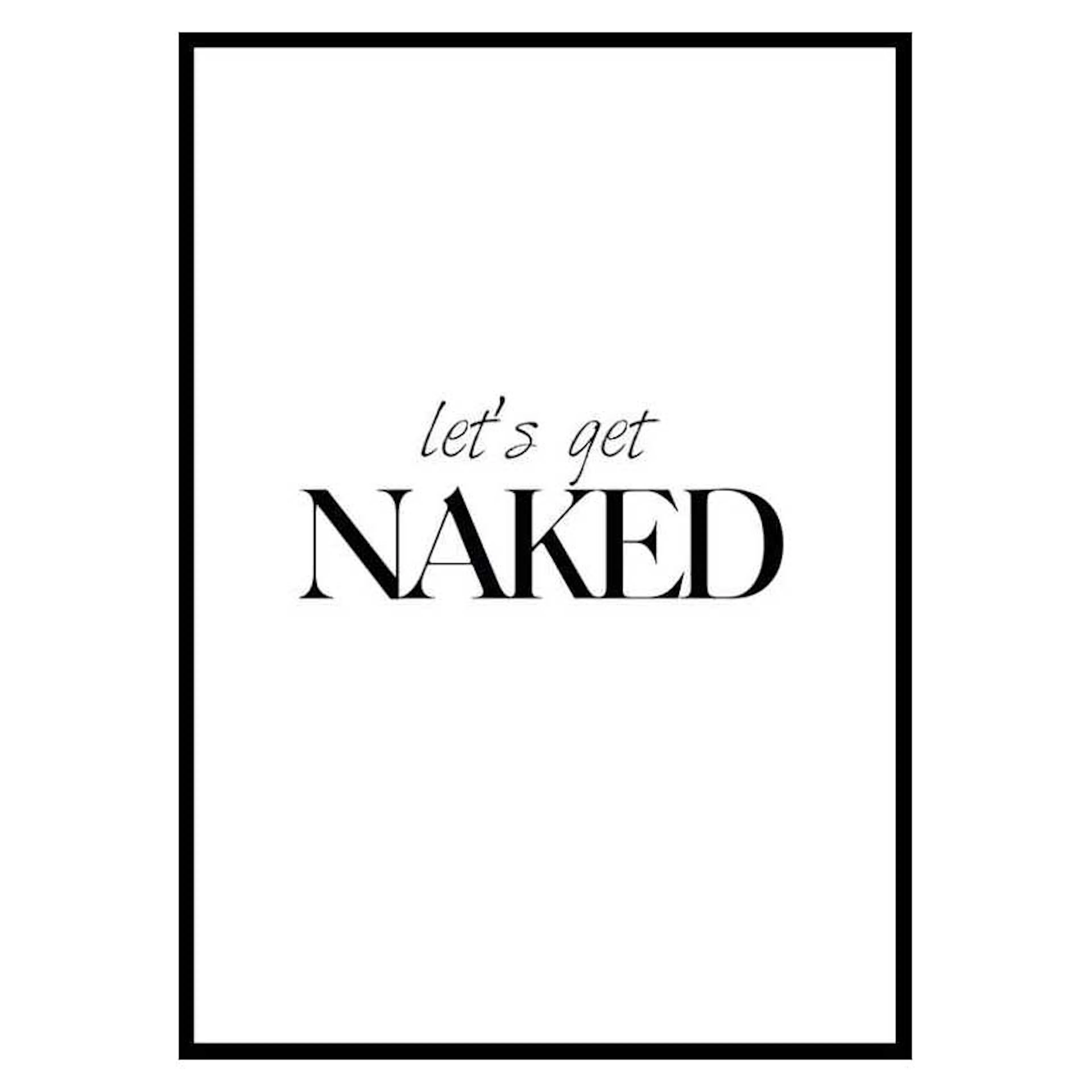 Poster Gallerix Lets Get Naked