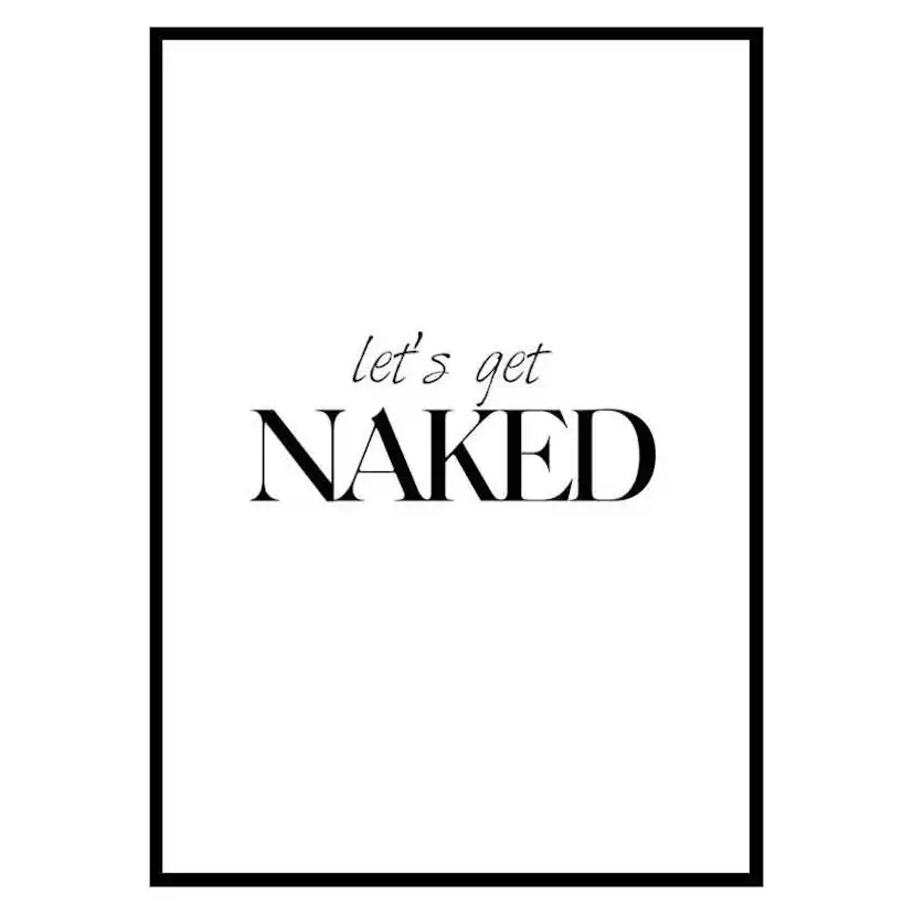 Poster Gallerix Lets Get Naked