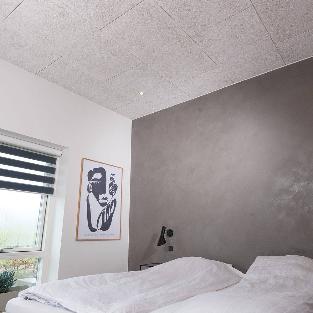 Takpanel Fibrotech Träbetong Xtrafin Vit 1200x600 mm