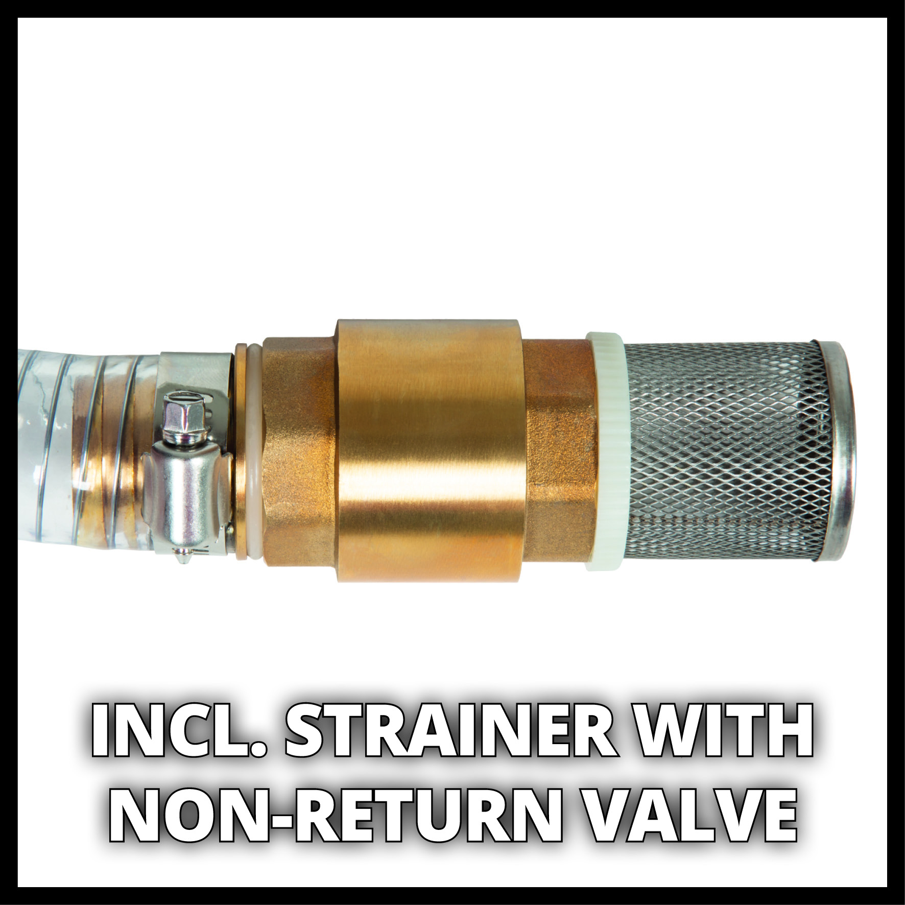 Sugslang med mässingkoppling Einhell 4m/1