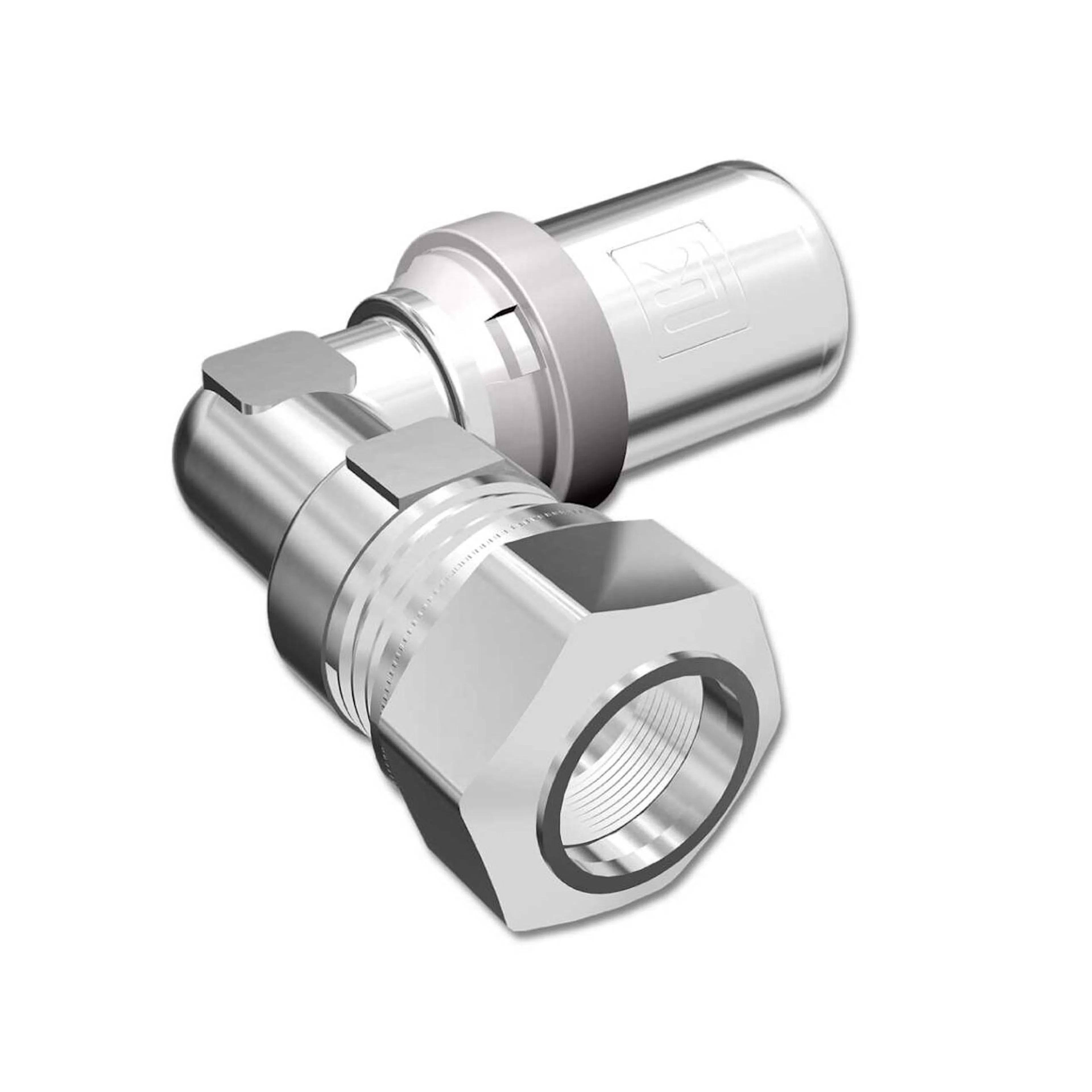 PRESSPEX VINKELÖVERGÅNG AX16XCU10 AX16x2,0-2,2 mm x 10 mm x 90°