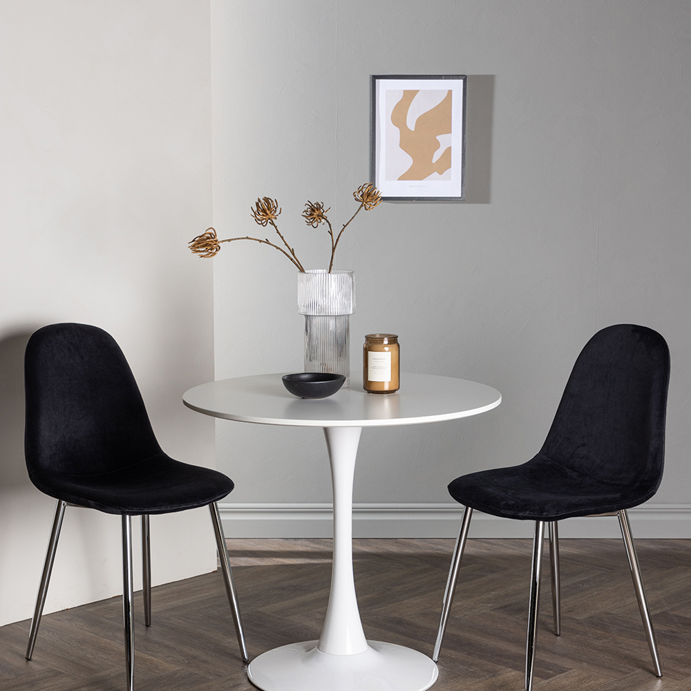 Matgrupp Venture Home Hamden Ø80 cm med 2 st Polar stolar