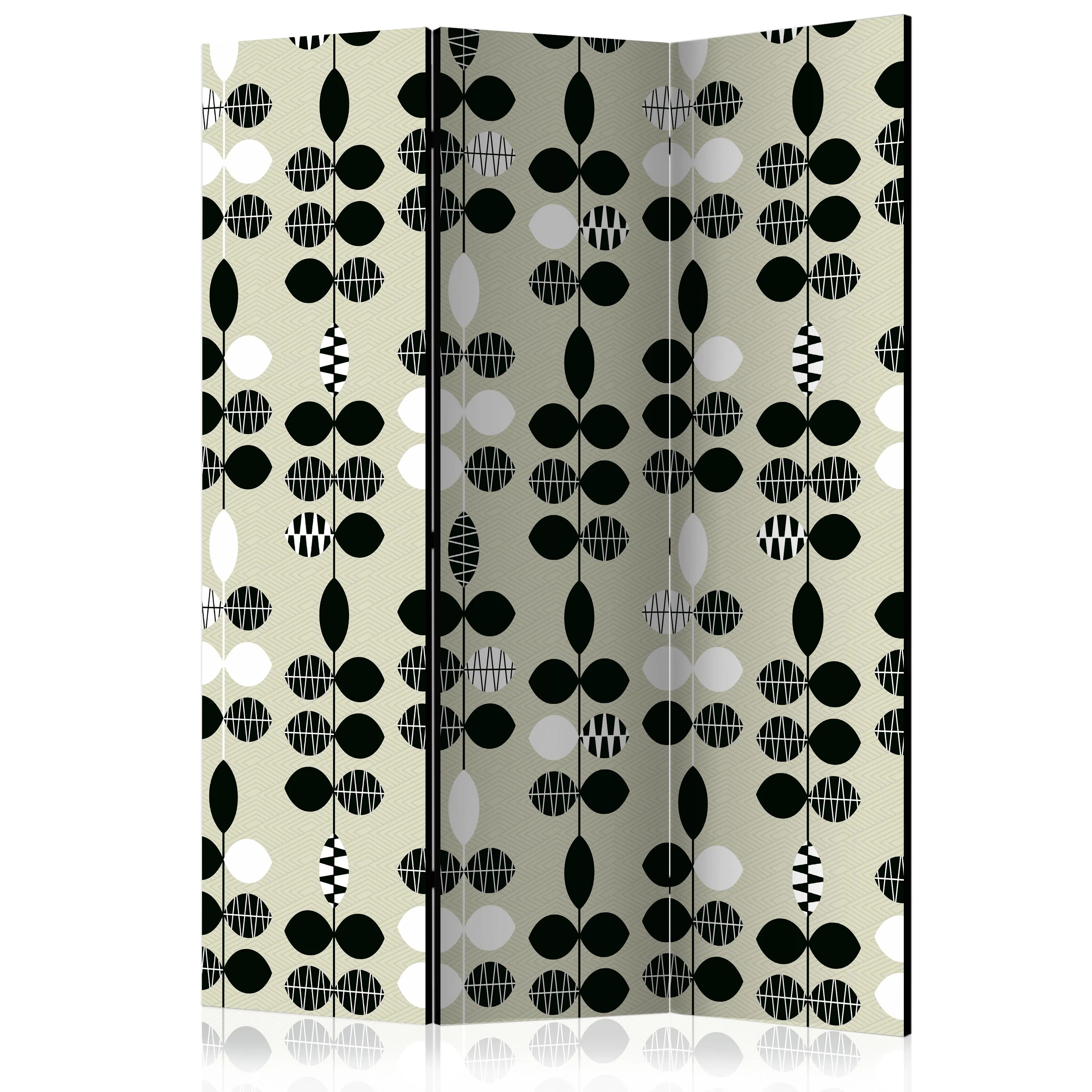 Rumsavdelare Arkiio Black And White Dots 135x172 cm