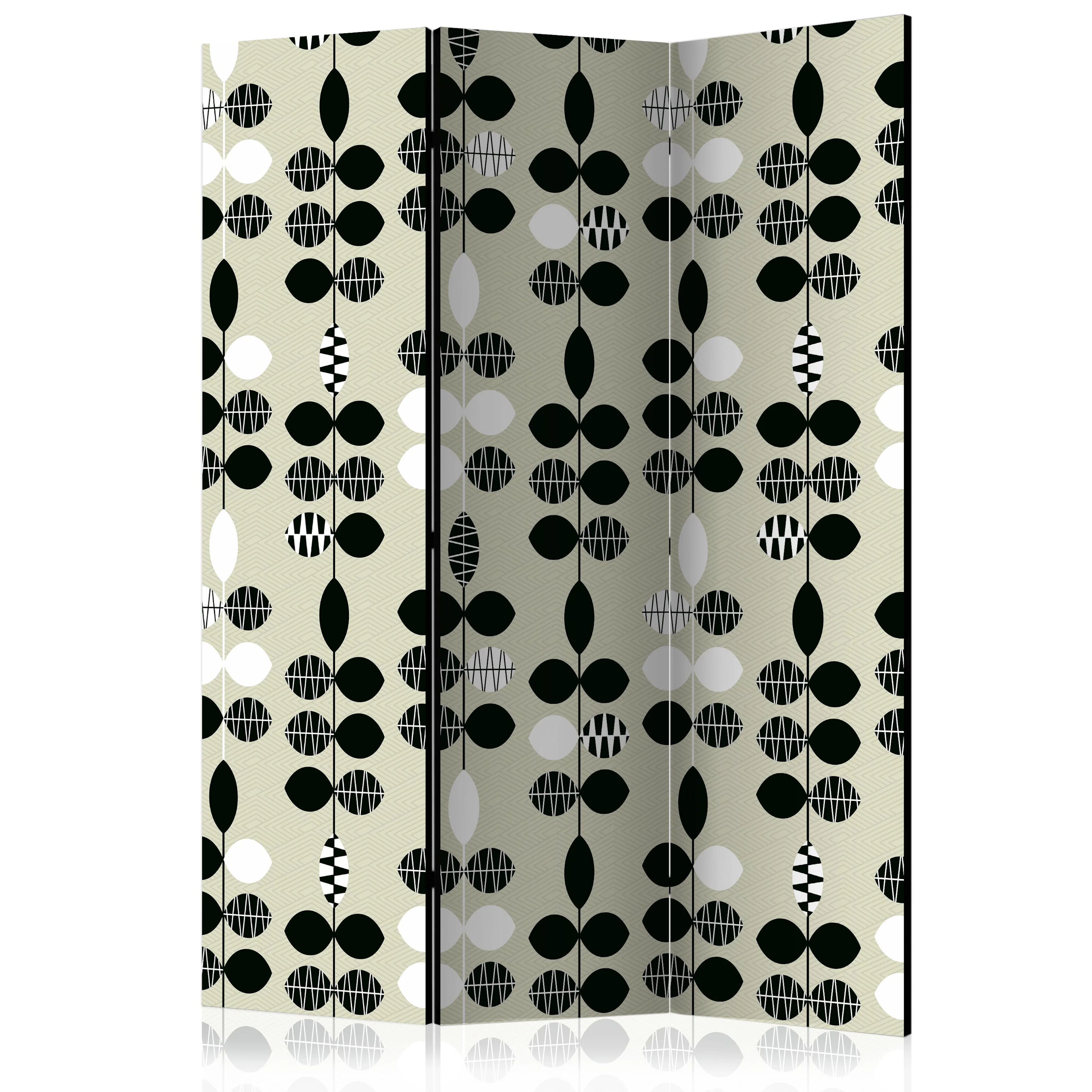 Rumsavdelare Arkiio Black And White Dots 135x172 cm