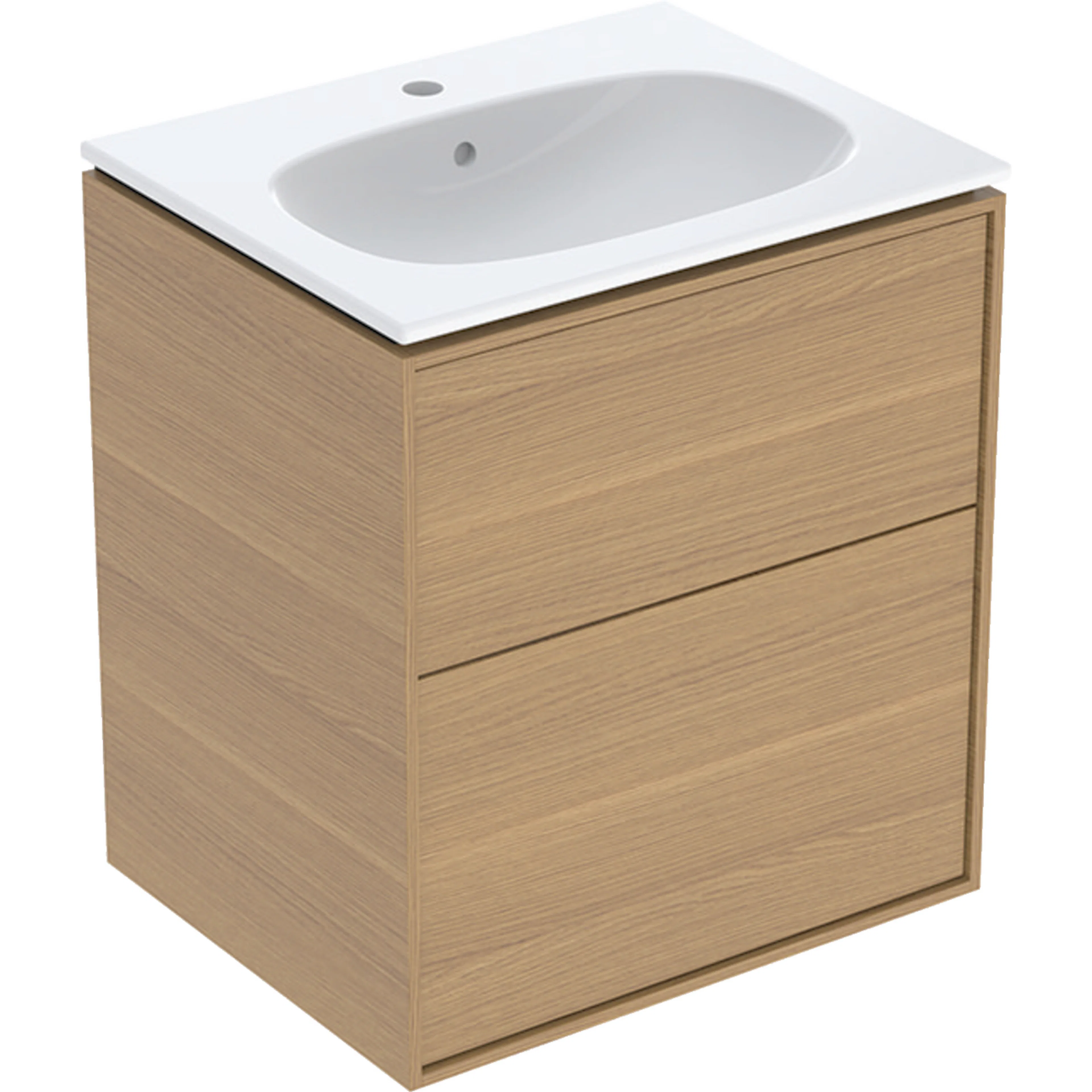 Tvättställskåp Sense Art Smal Design med 2 lådor Naturek