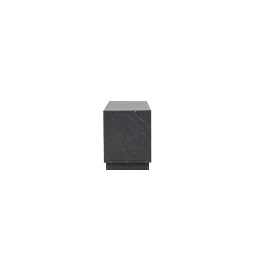Girona TV Bench - Black / Black Melamine Svart