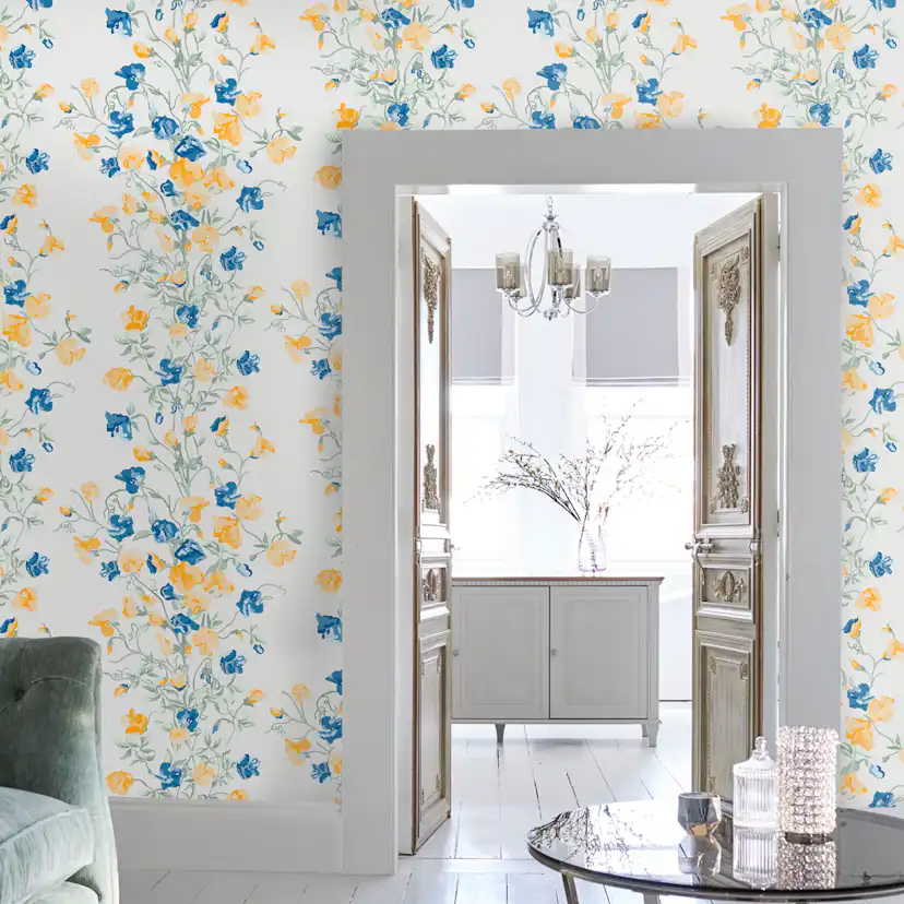 Tapet Laura Ashley Charlotte Guld