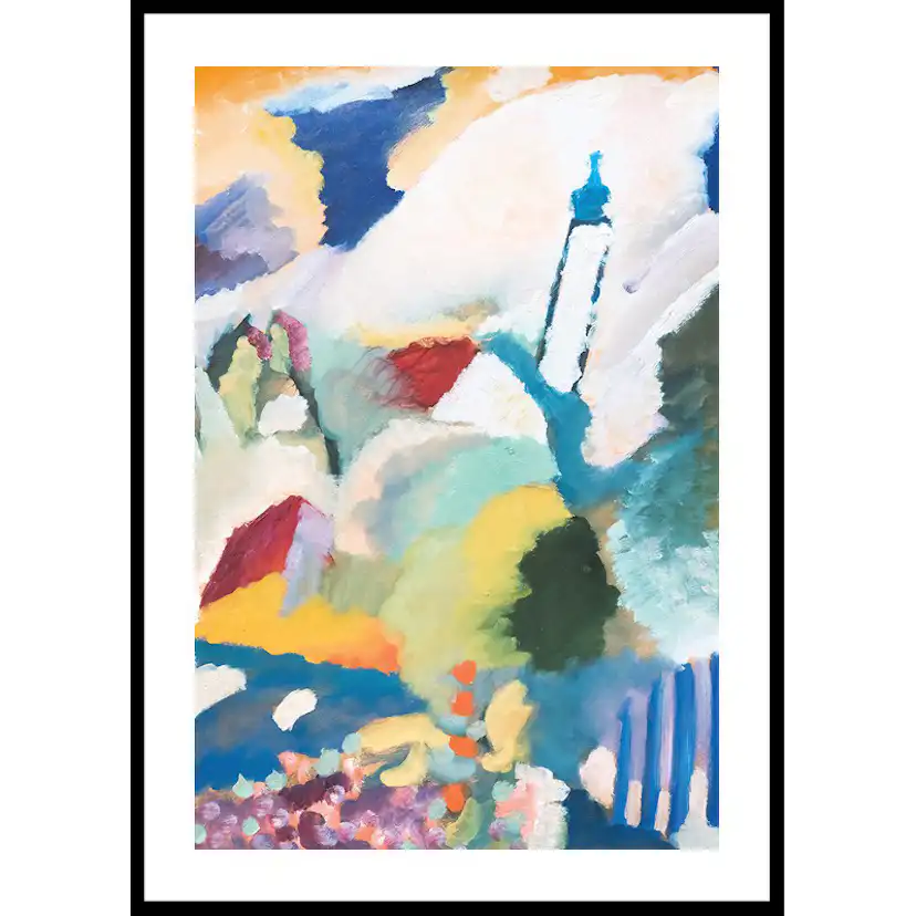 Poster Gallerix Murnaus Mit Kirche By Wassily Kandinsky