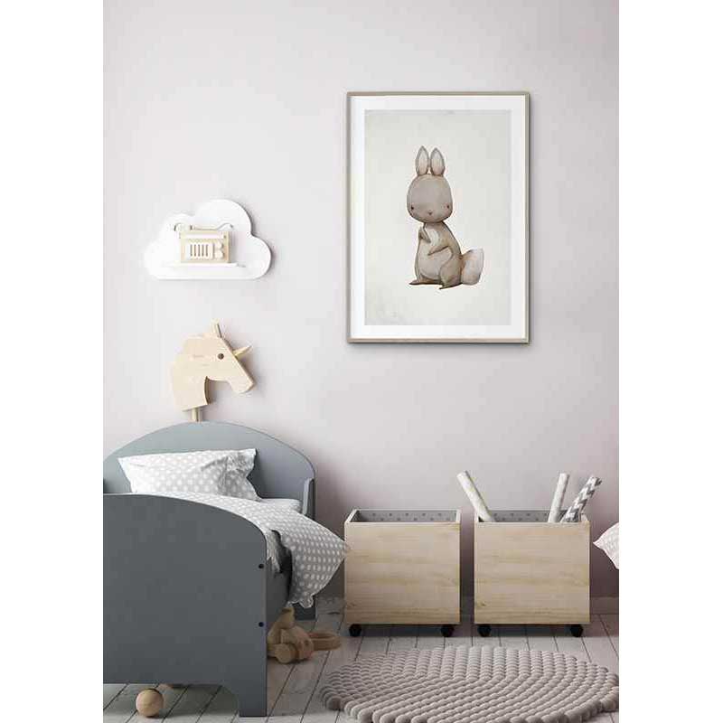 Poster Gallerix Watercolor Hare