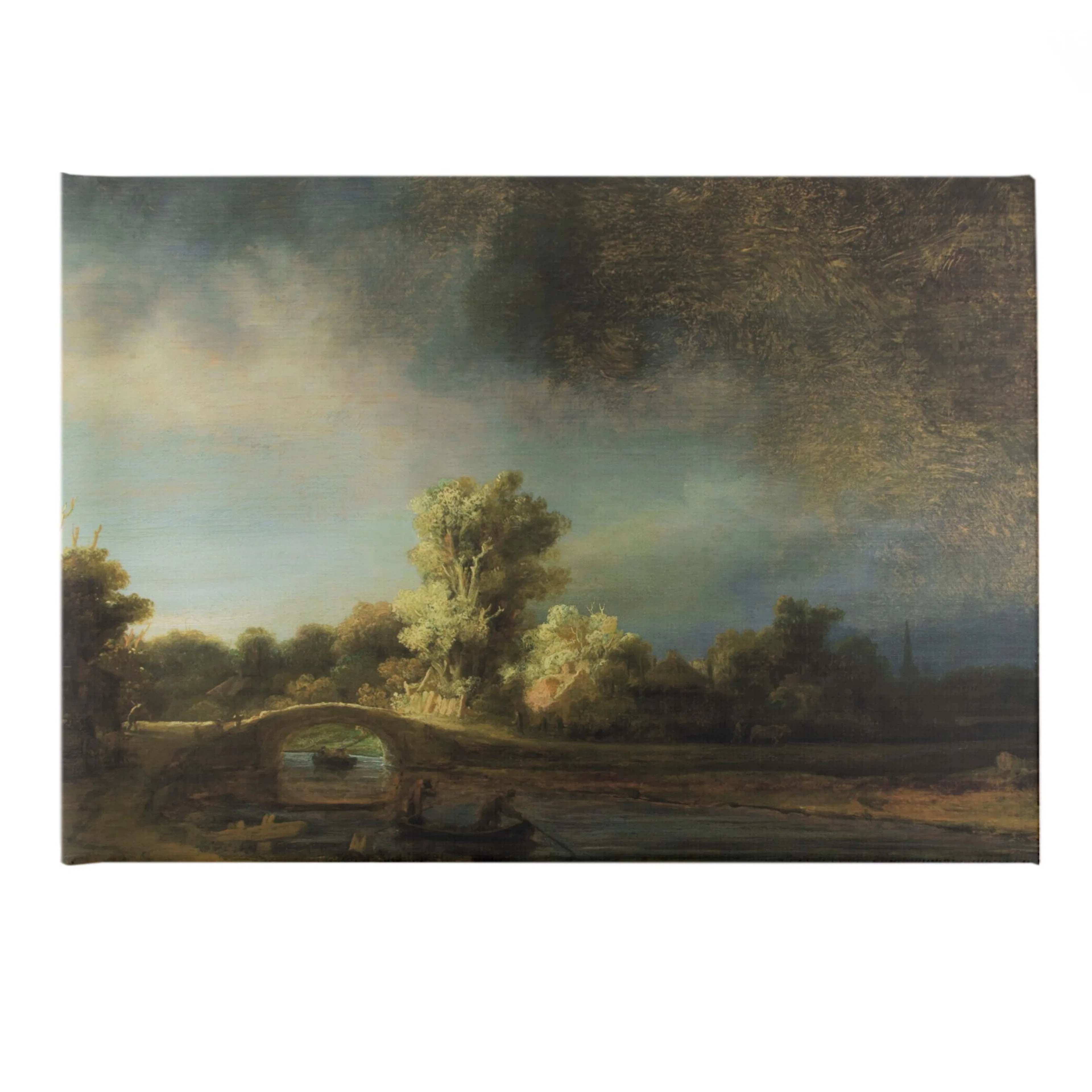 Canvastavla Art For The Home Rembrandt Stenbro Landskap 100x70cm