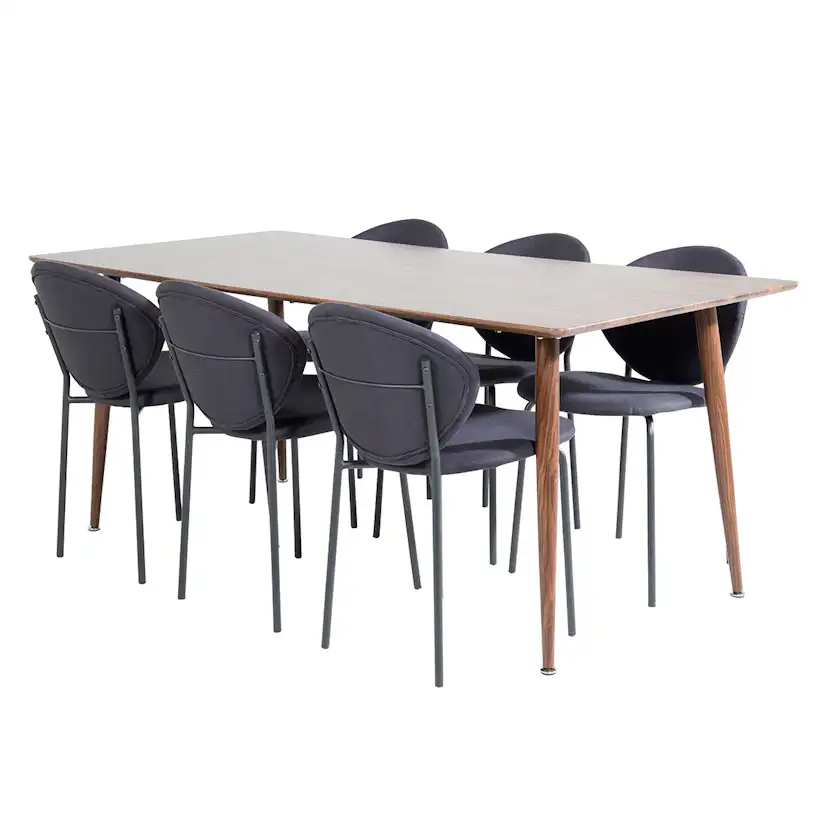 Matgrupp Venture Home Pobbie med 6 Valor Stolar