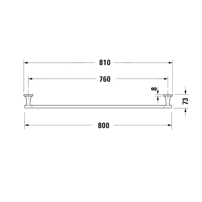 Handduksstång Duravit Starck T 00994