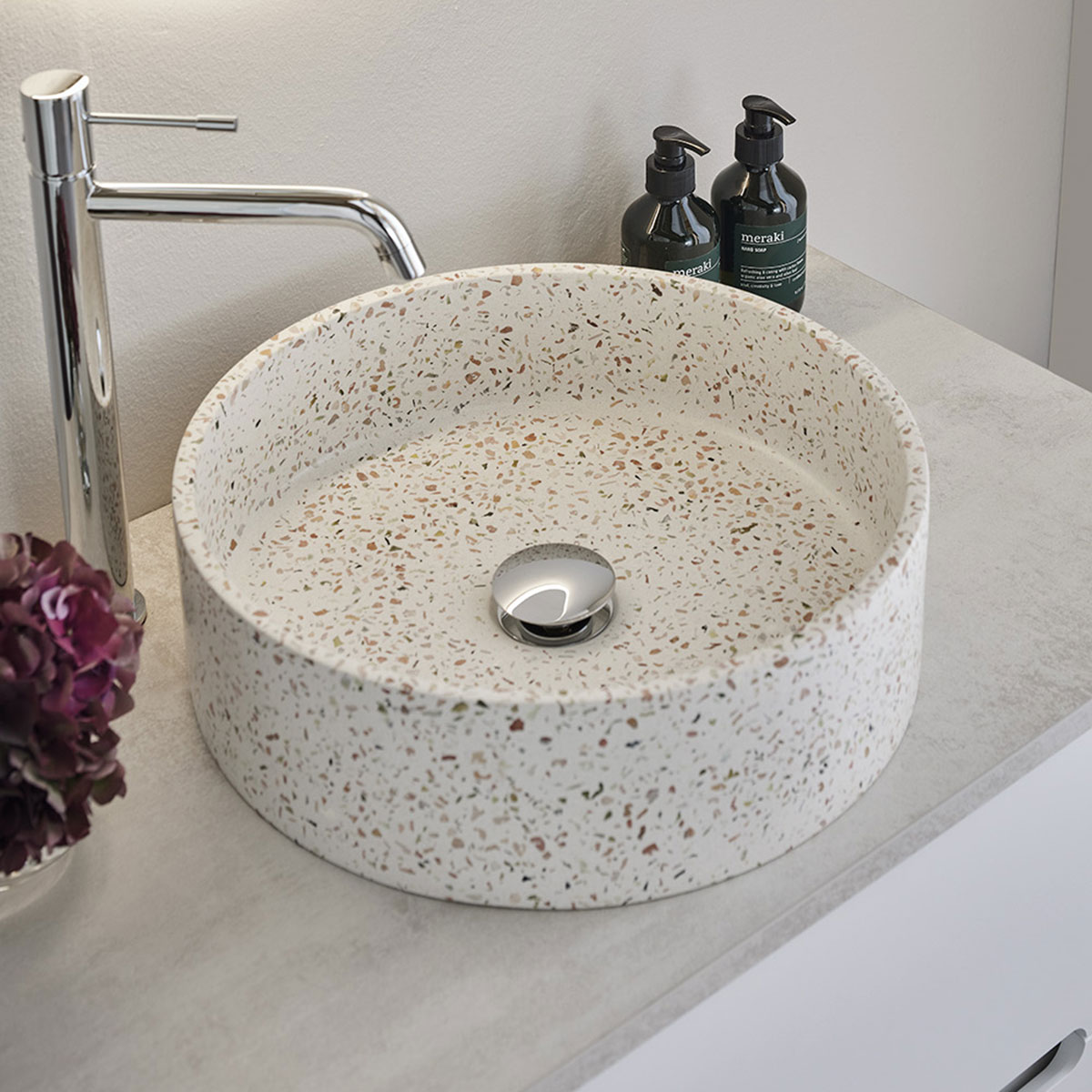Tvättställ Hafa Circle Terrazzo