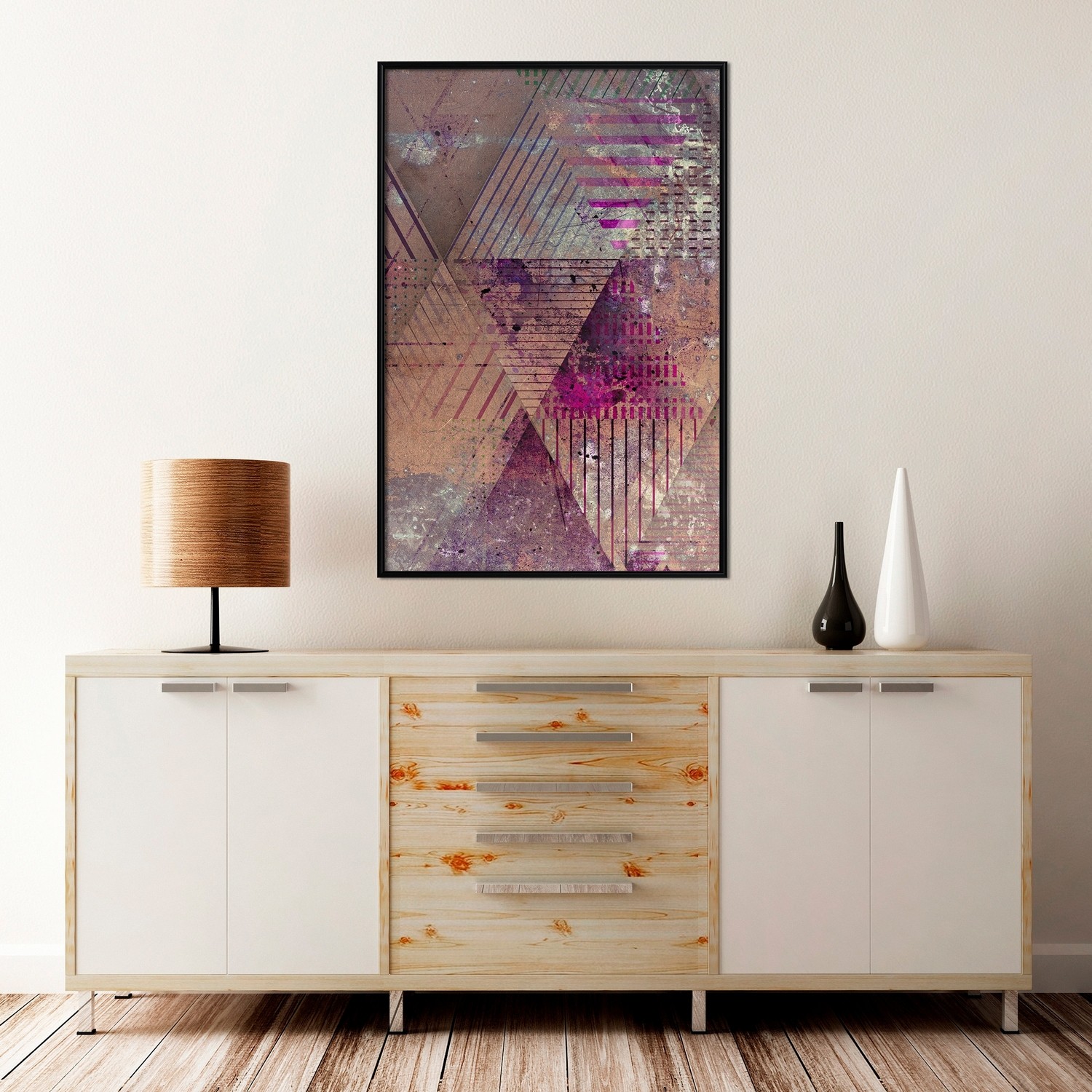 Affisch - Autumn Abstraction [Poster] 20x30 Svart ram, 20x30 cm