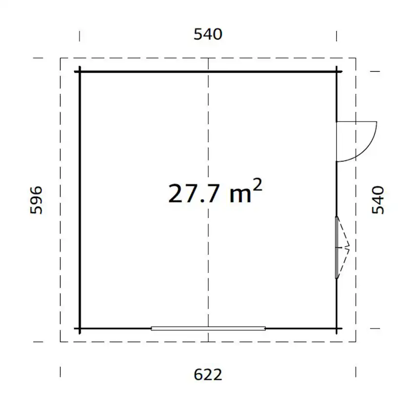 Garage Palmako Roger Kit 29,2 m2