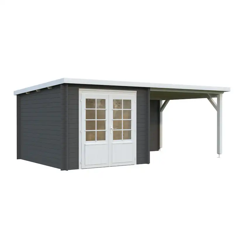 Ella 6,9+8,2 m2 PNT7012W2 Mörkgrå/Vit