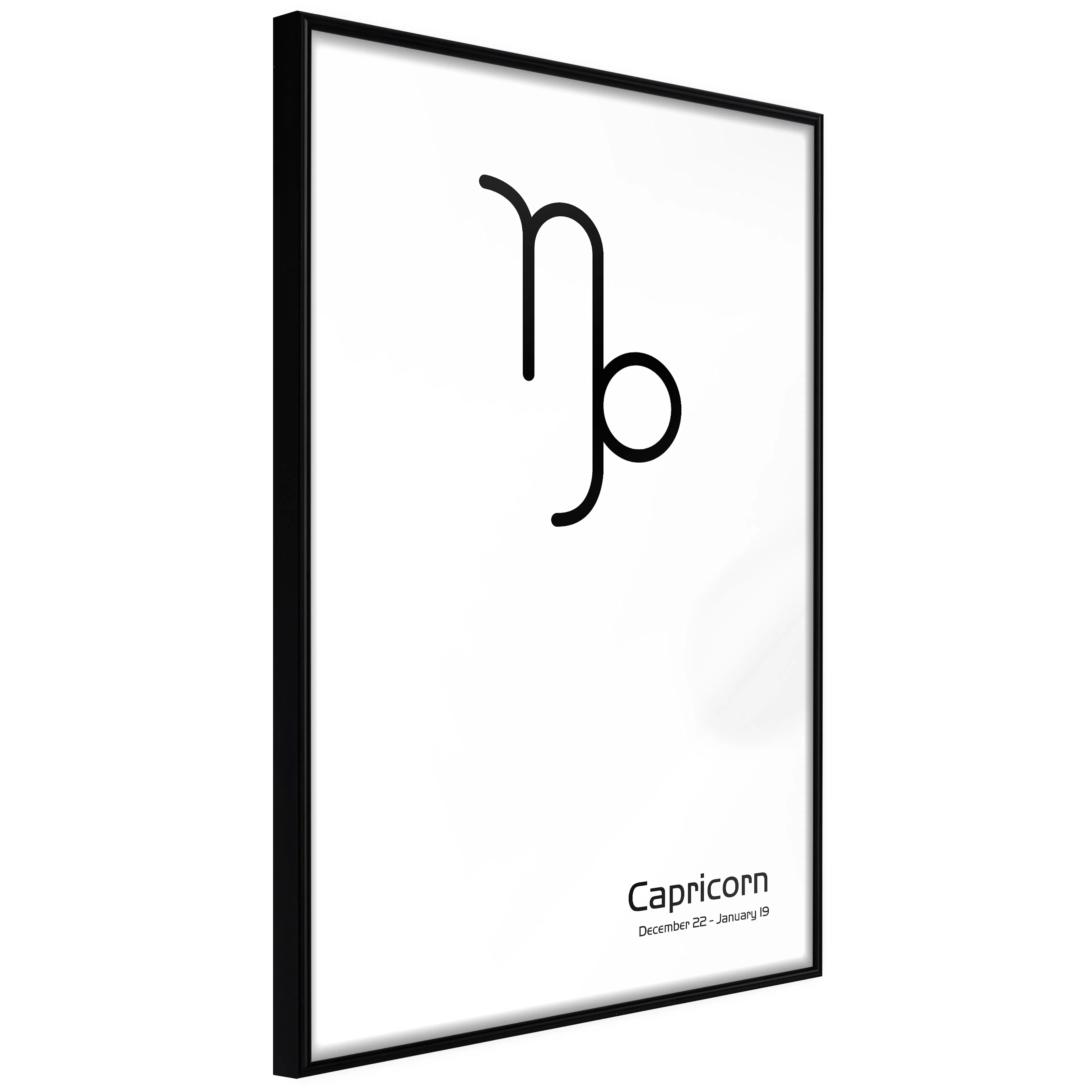 Affisch - Capricorn [Poster] 40x60 Svart ram, 40x60 cm