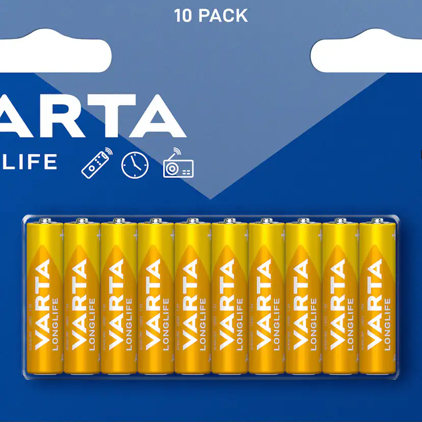 Batteri VARTA Alkaliska Longlife LR03/AAA 10-Pack
