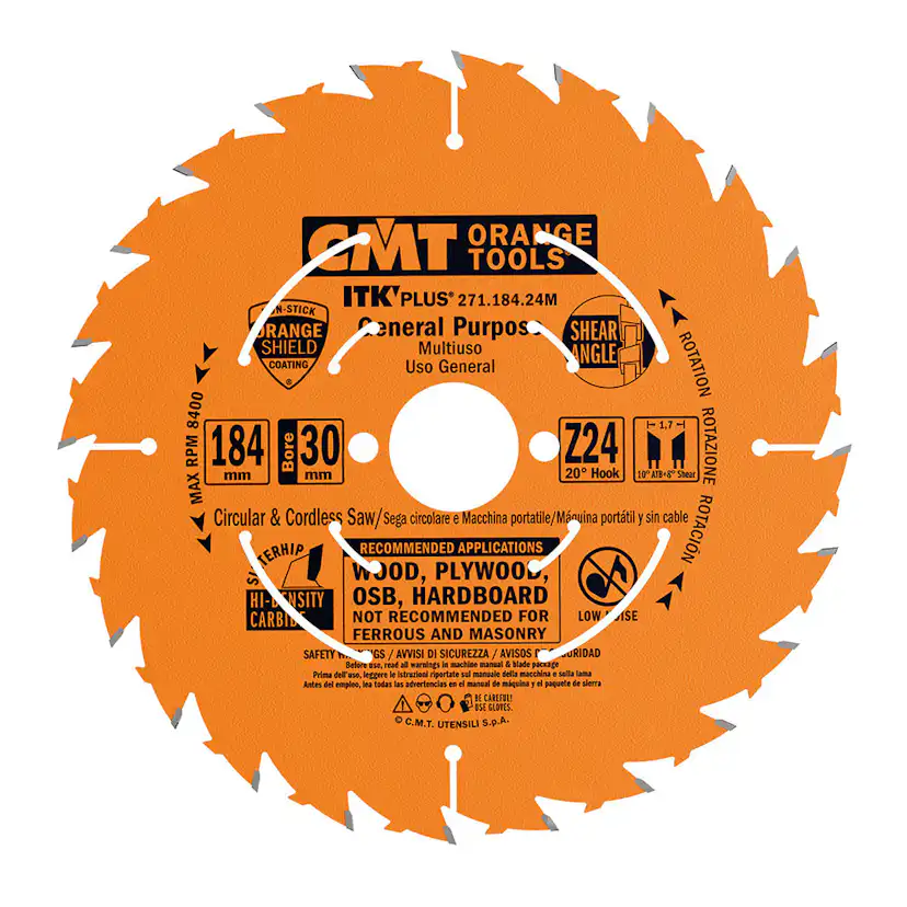 Sågklinga CMT Orange Tools ITK-Plus klyv/kap
