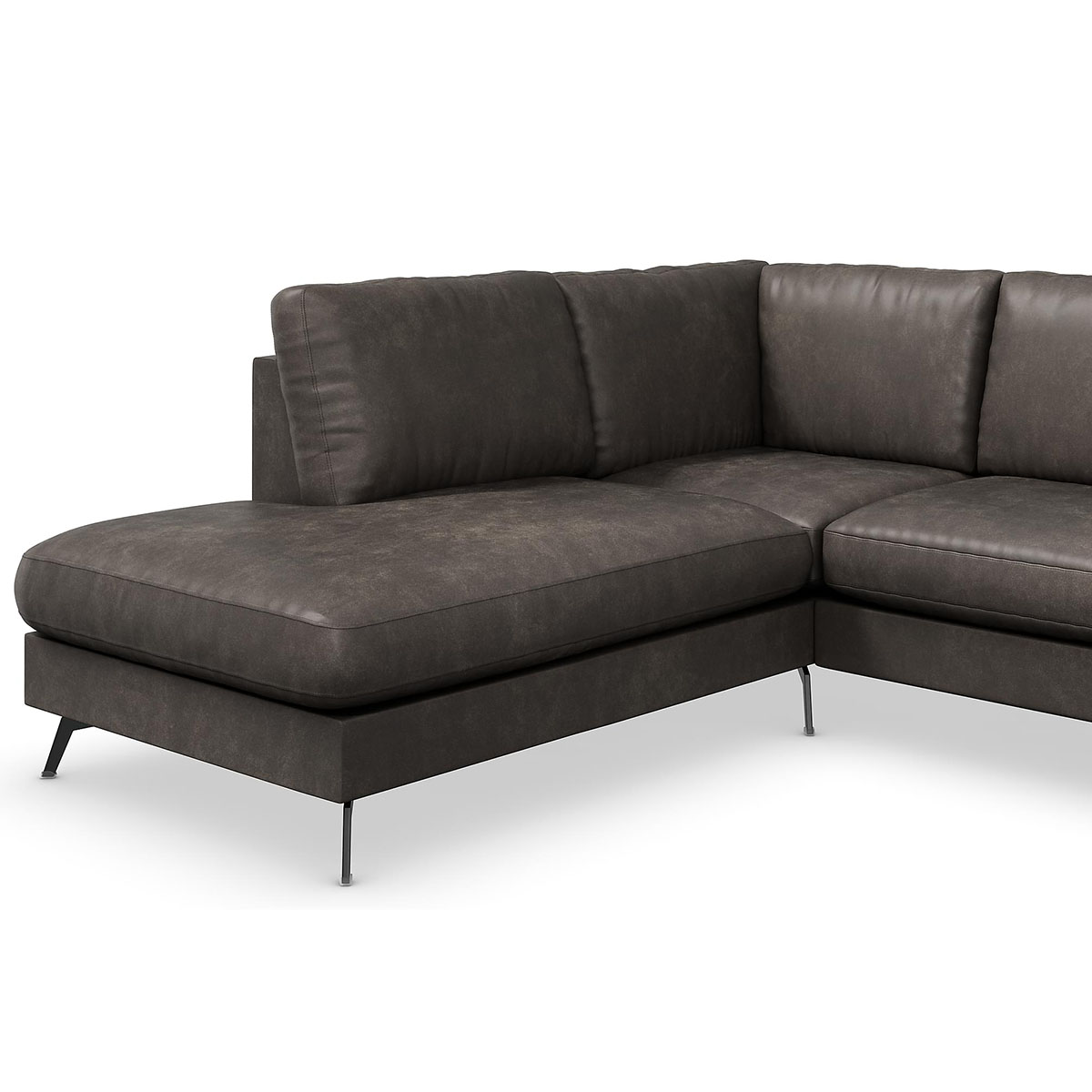Ocean Lyx 4-sits Soffa med Schäslong Vänster Svart